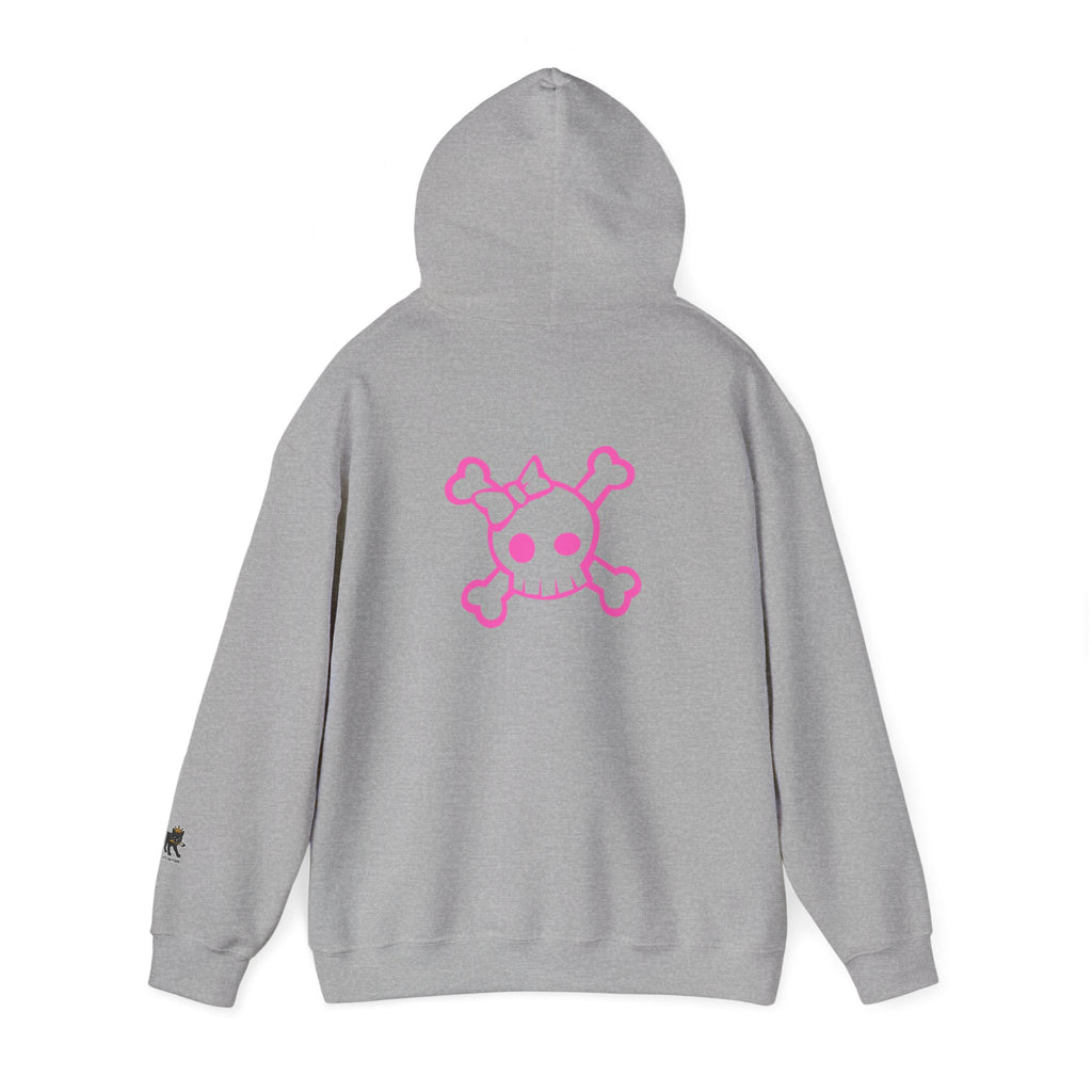 skull pink  Hooded Sweatshirt,