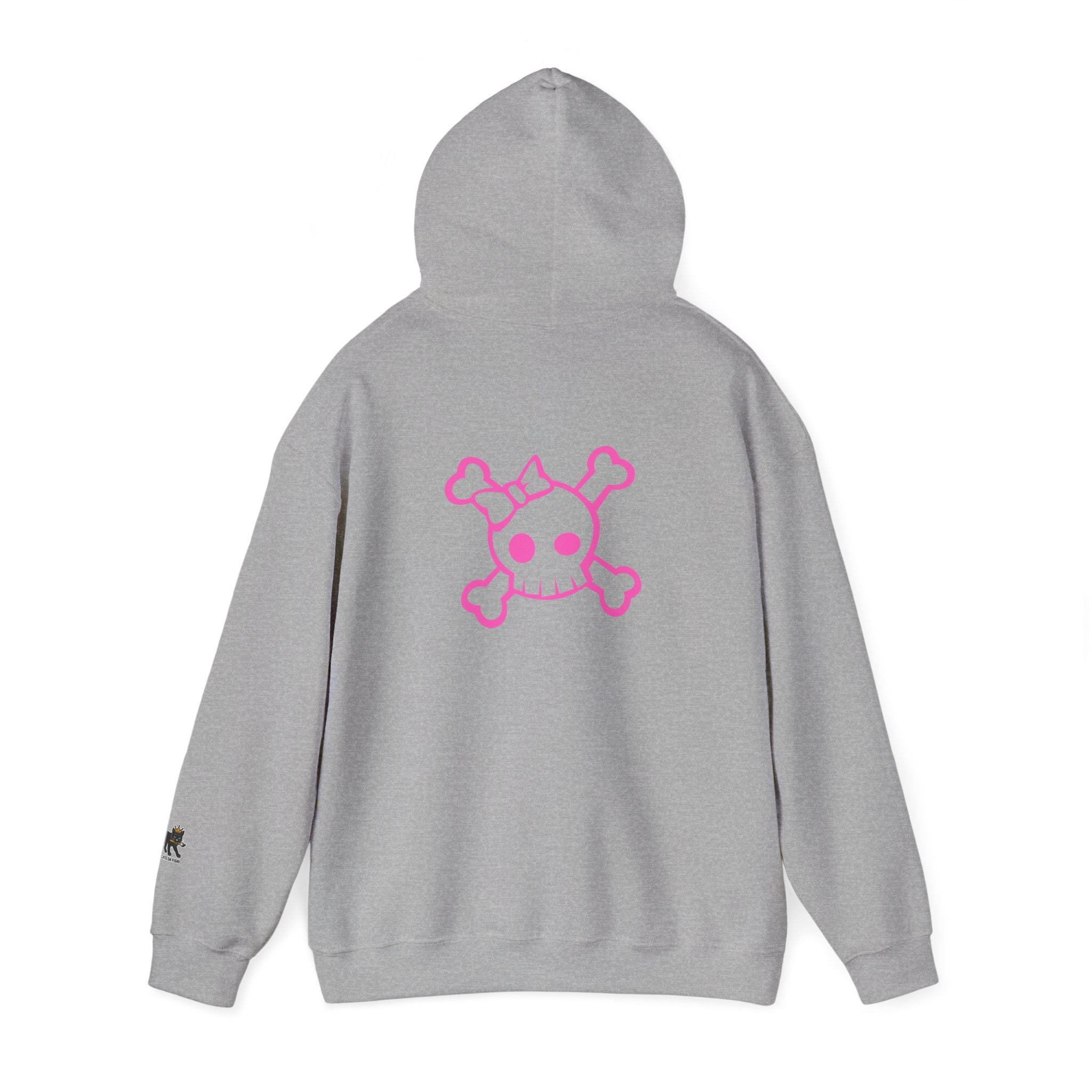 skull pink  Hooded Sweatshirt,
