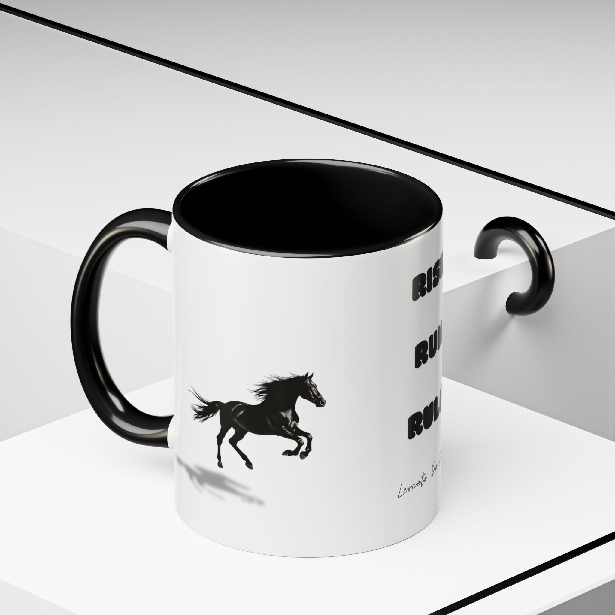 horse rise run  Coffee Mug (11, 15oz)