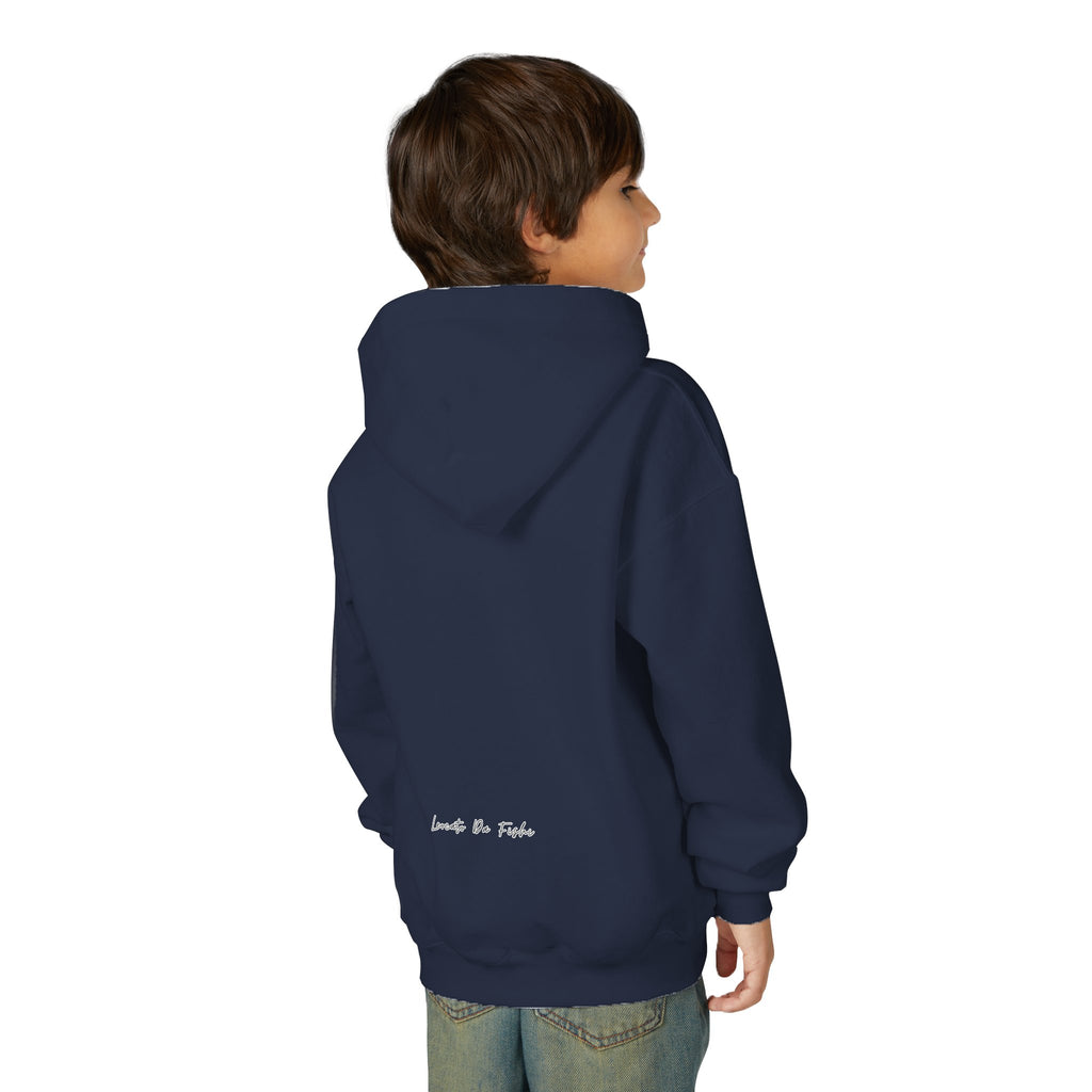 Youth Heavy Blend Hooded Sweatshirt with 'Leccato da Fish' Design - Cozy Gift for Teens, Memory Keepsake, Casual Wear, Birthday .