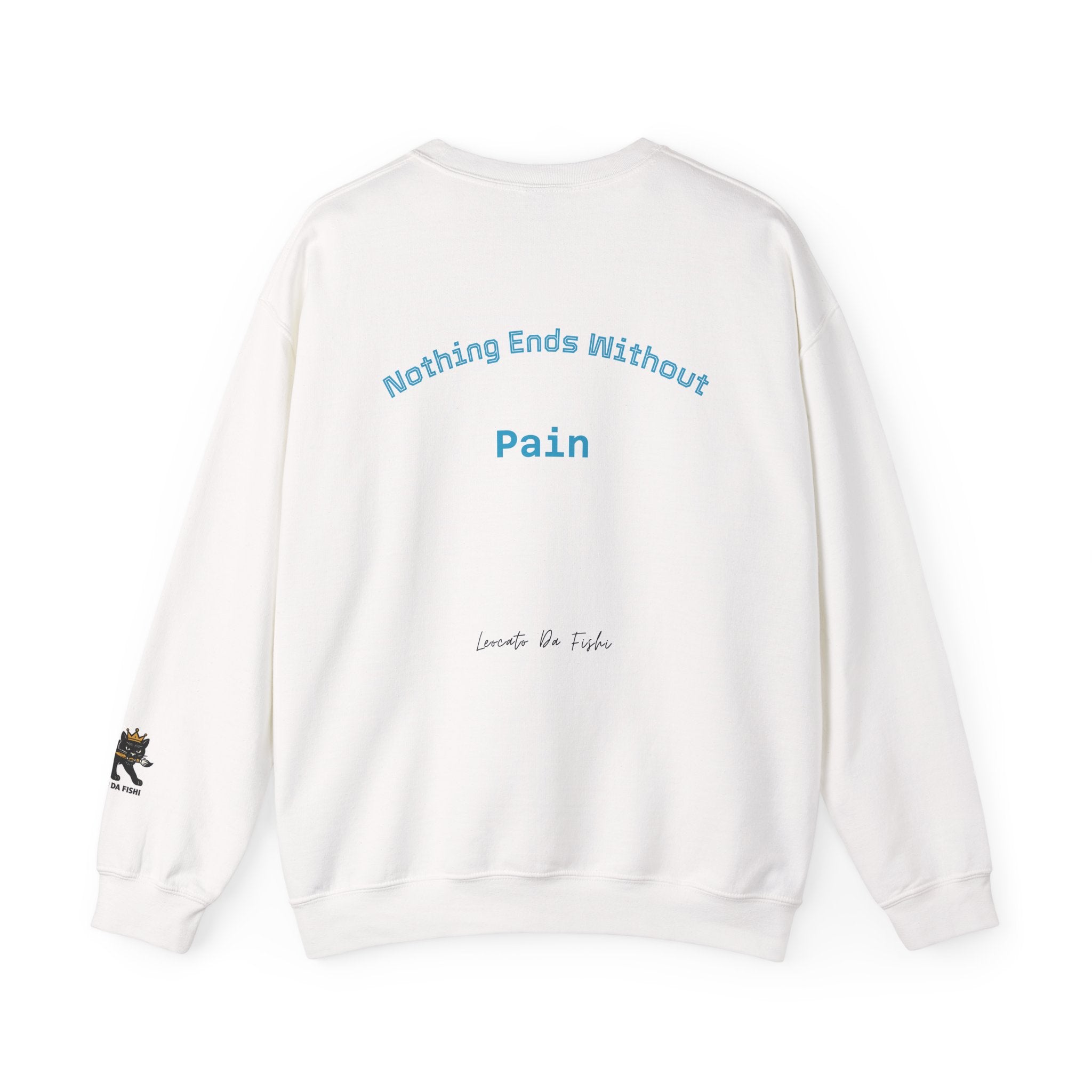 fight pain , nothing ends without pain Unisex Heavy Blend™ Crewneck Sweatshirt , high quality