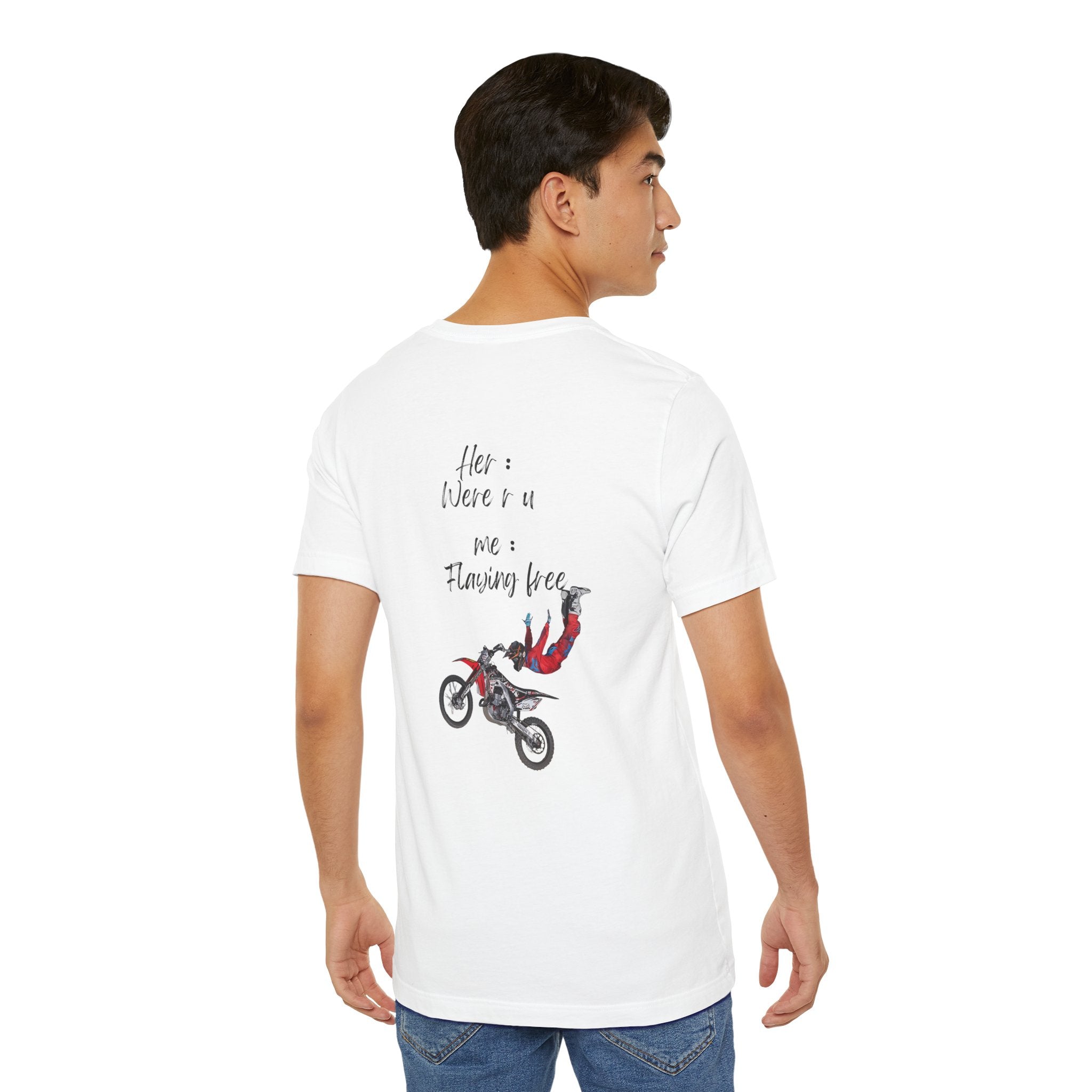 her where r u  ? me flaying free Graphic Tee, Casual Summer Shirt, Marine Life T-Shirt, Gift for Sea Lovers,  high quality