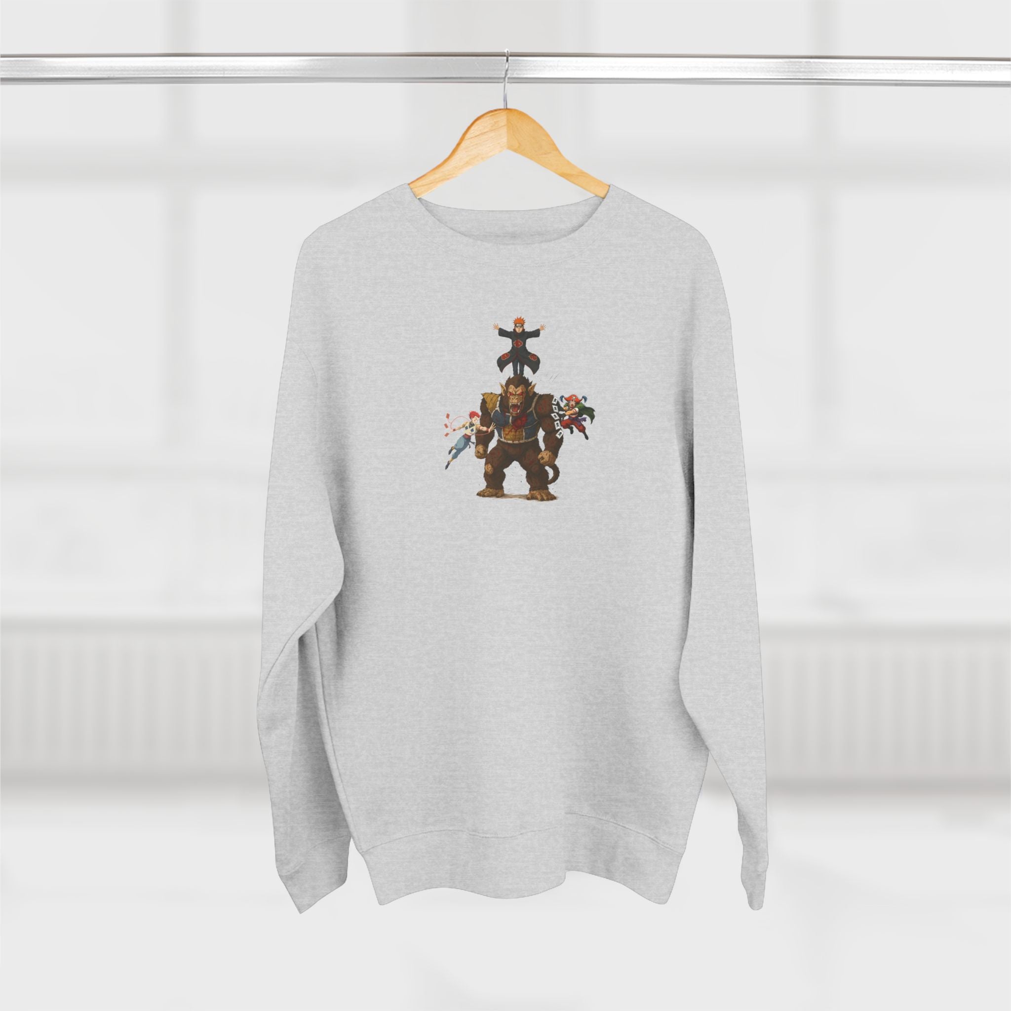 big fight Unisex Cartoon Sweatshirt with Fun Character Design, Graphic Sweatshirt for Fans, Cozy Gift for Birthdays, Casual Wear, Unique Apparel