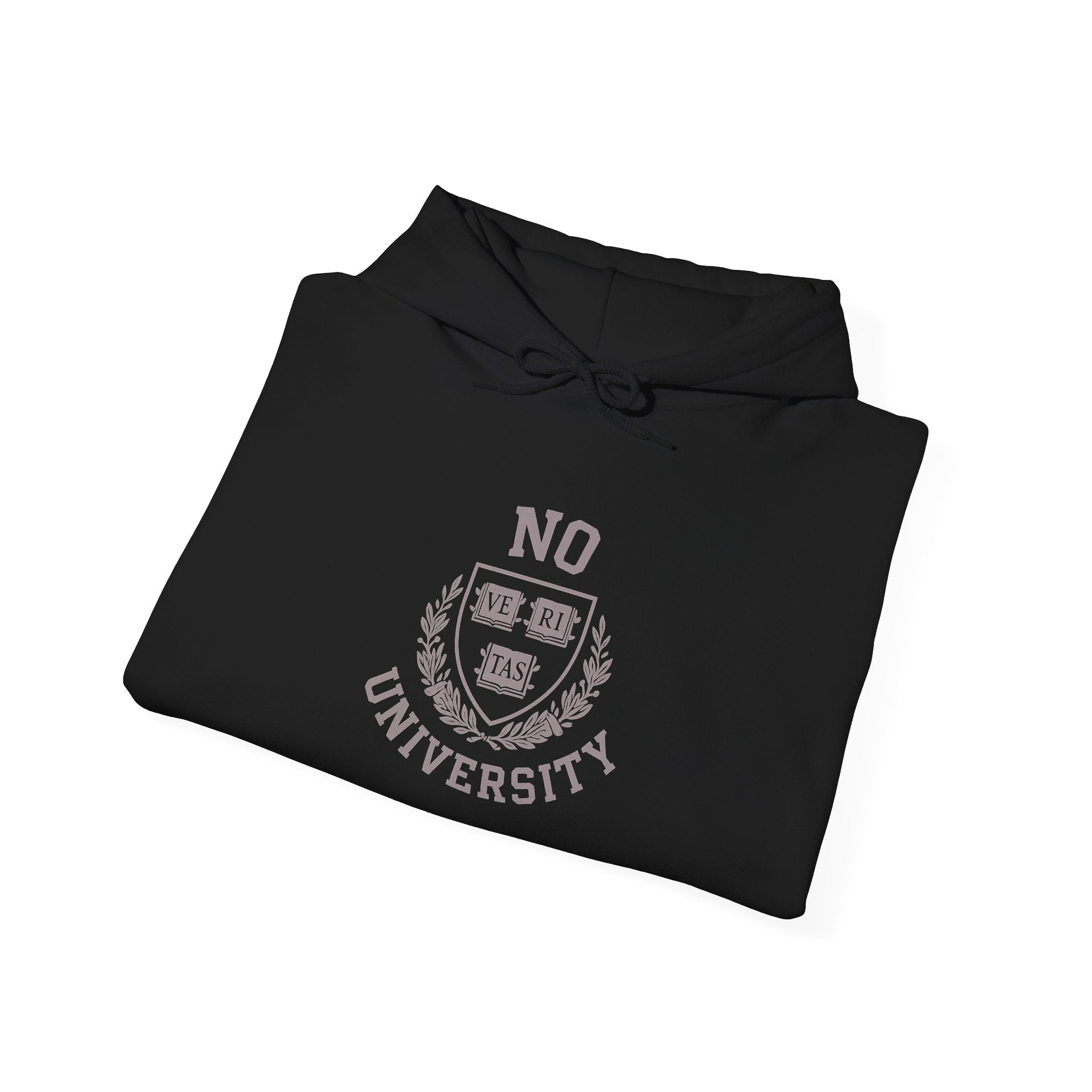 Unisex Hooded 'No University' , School Spirit