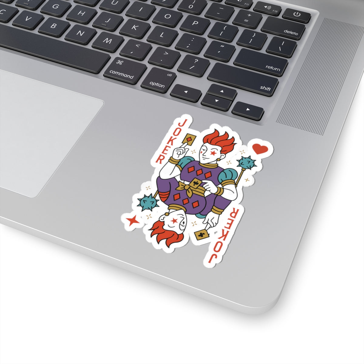 hisoka the joker  Character Kiss-Cut Stickers | Laptop, Decor, Gift, Naruto, Pain, Custom Stickers