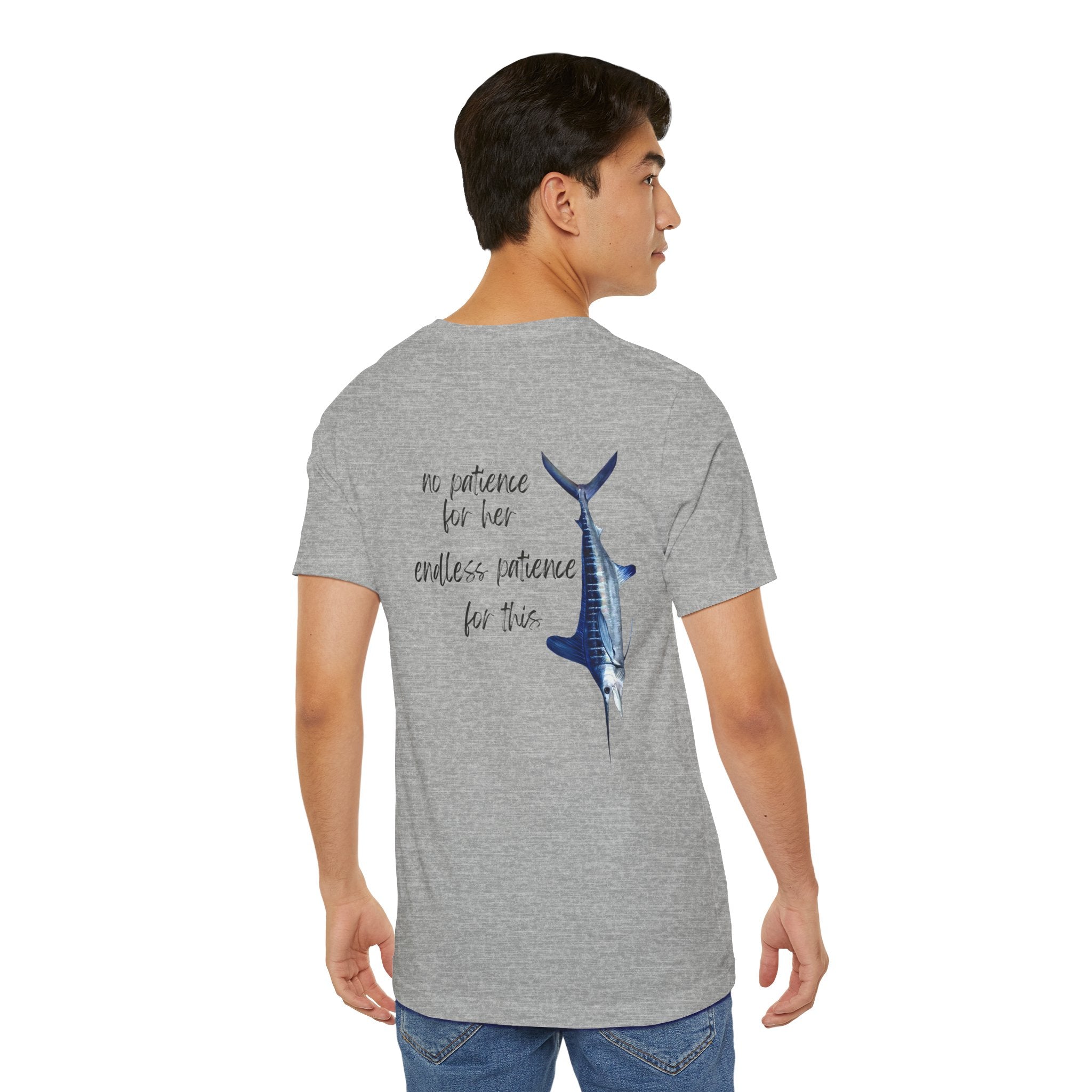 No patience for her, endless patience for this Graphic Tee, Casual Summer Shirt, Marine Life T-Shirt, Gift for Sea Lovers,  high quality