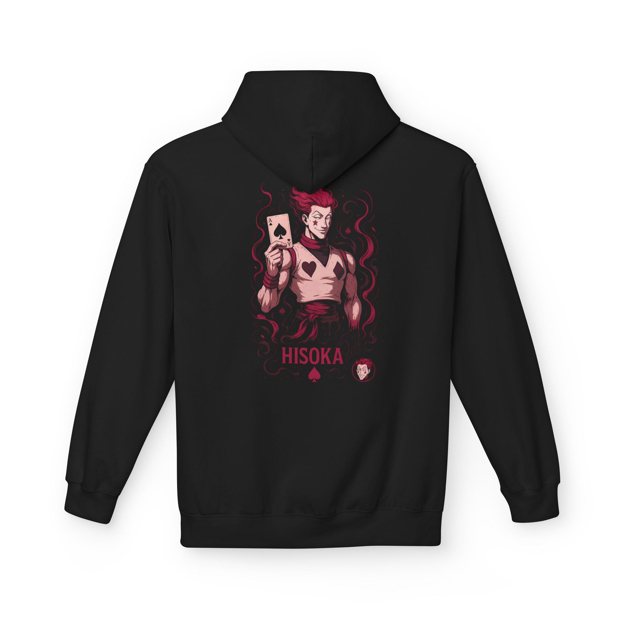 card Hisoka-Inspired Unisex Hoodie, Anime Apparel, Cozy Hoodie for Fans, Gift for Gamers, Stylish Streetwear