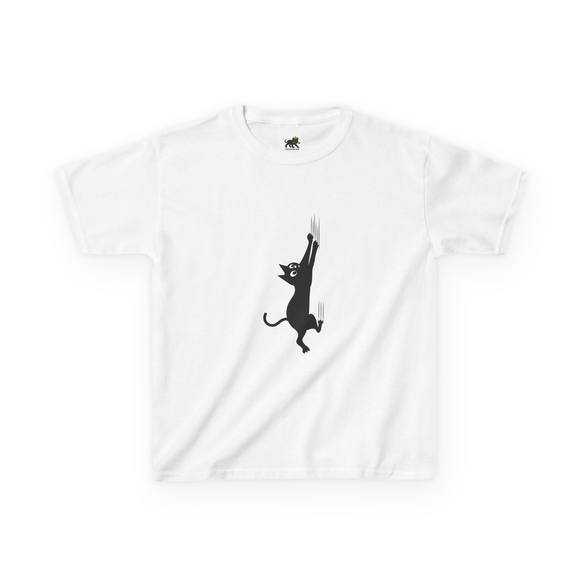 Playful Cat Kids Tee - Cute Cotton T-Shirt,