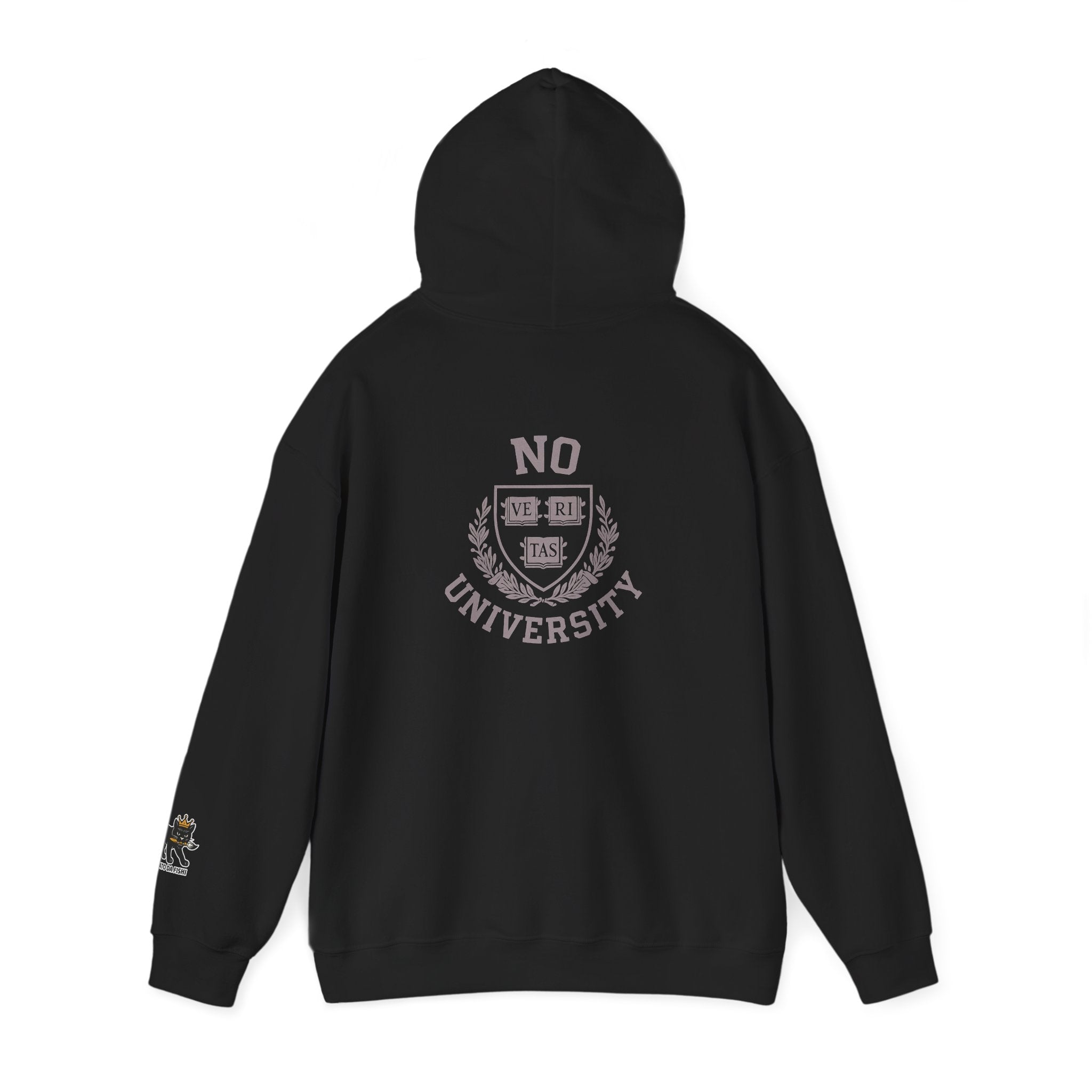 Unisex Hooded 'No University' , School Spirit