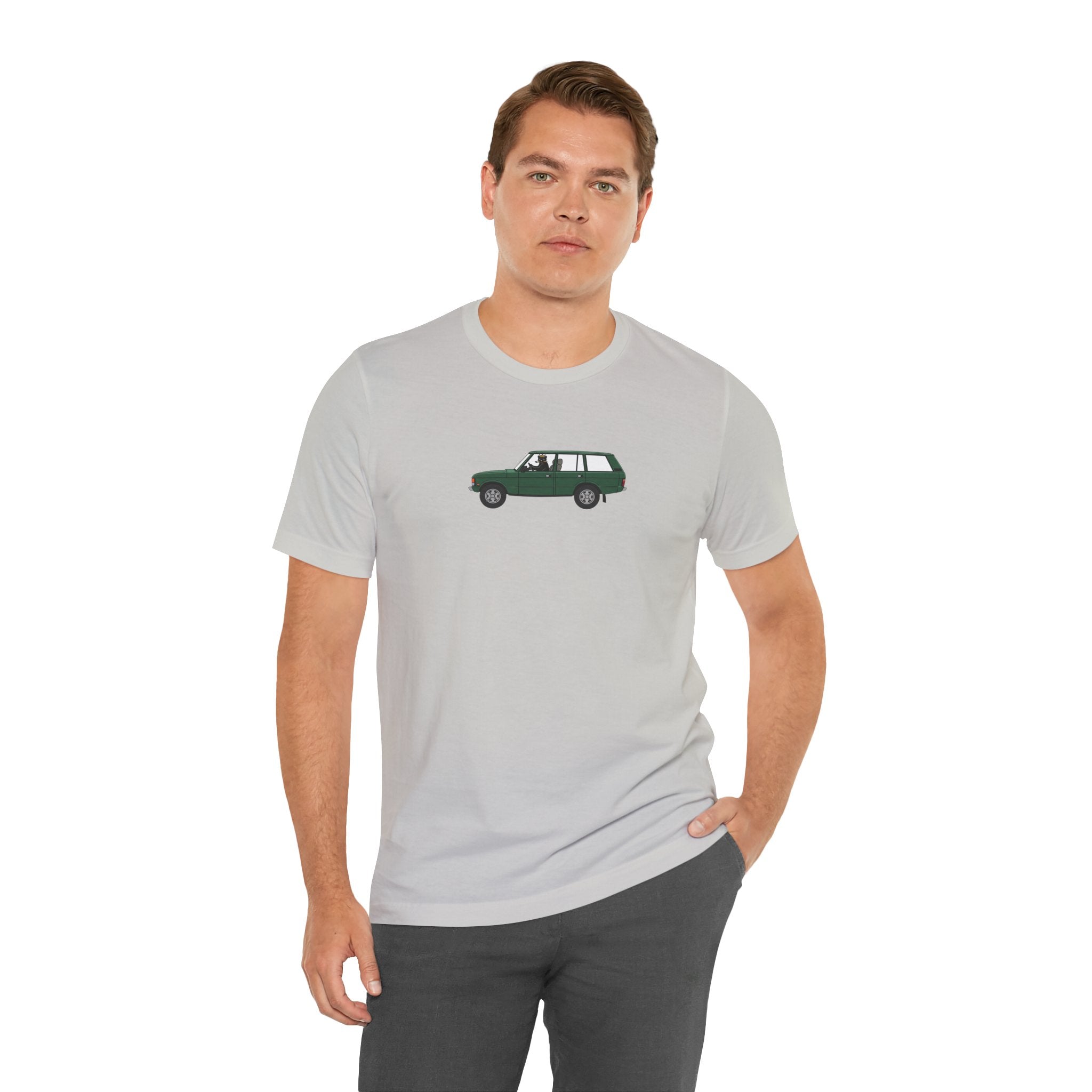 green land rover classic car Stylish , high quality