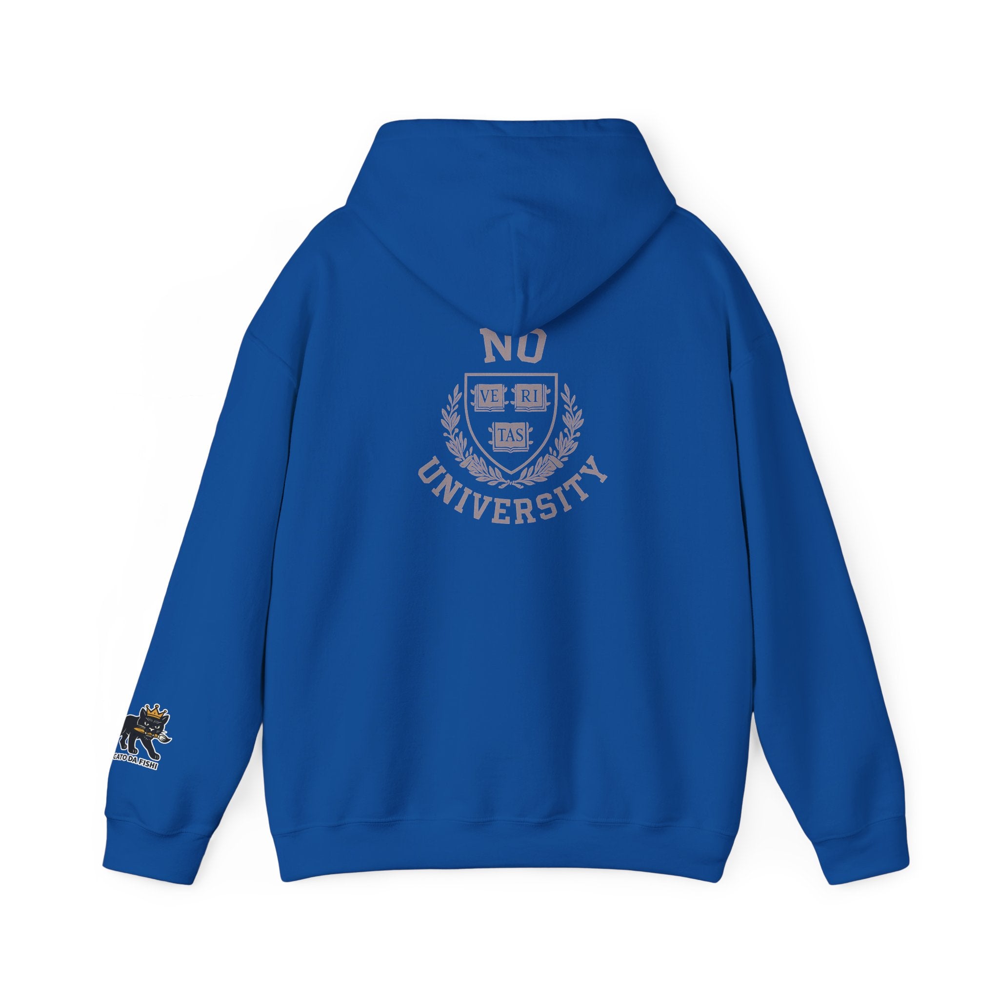 Unisex Hooded 'No University' , School Spirit