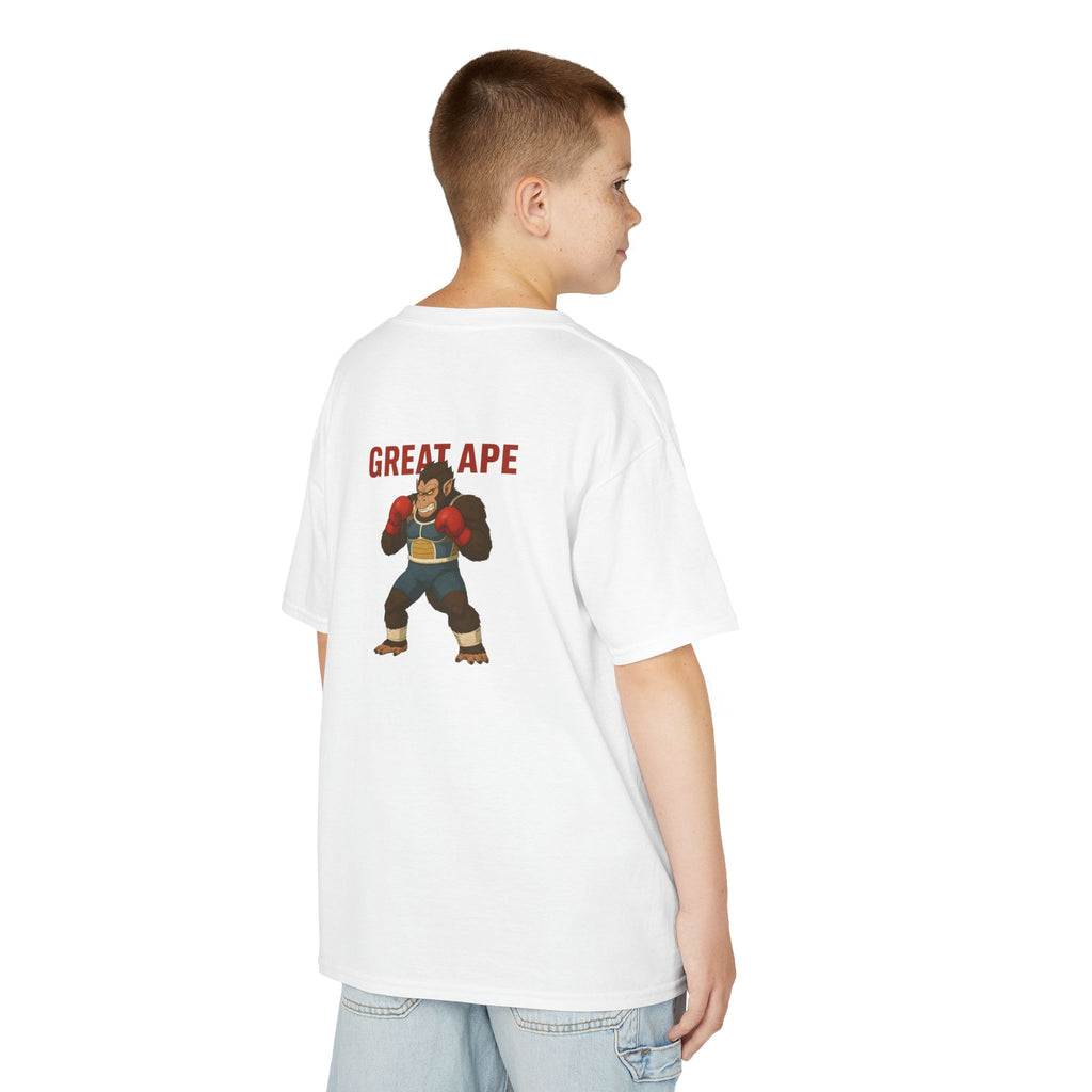 Kids Graphic Tee with Great Ape Design, Fun T-Shirt for Boys Girls, Cartoon Shirt, Birthday Gift, Playtime Apparel