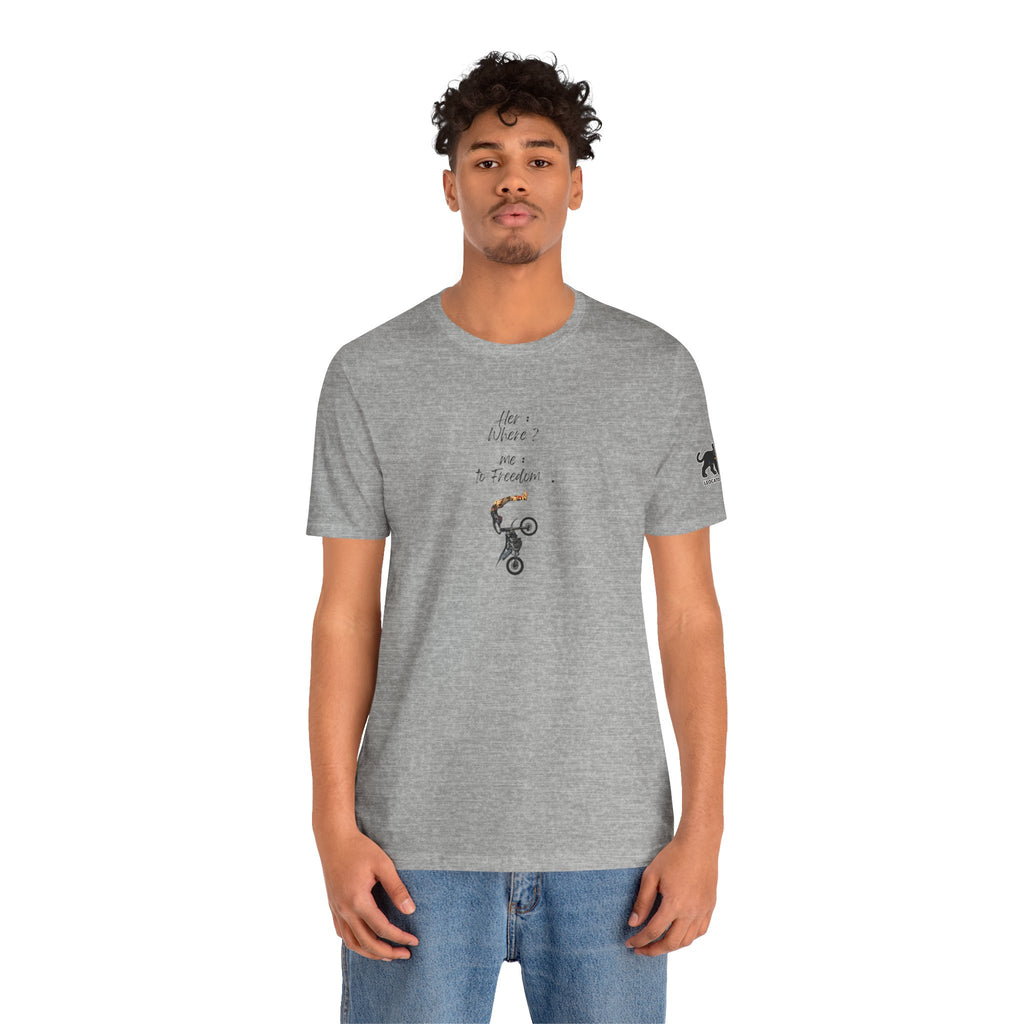 her where ? me to freedom Graphic Tee, Casual Summer Shirt, Marine Life T-Shirt, Gift for Sea Lovers,  high quality
