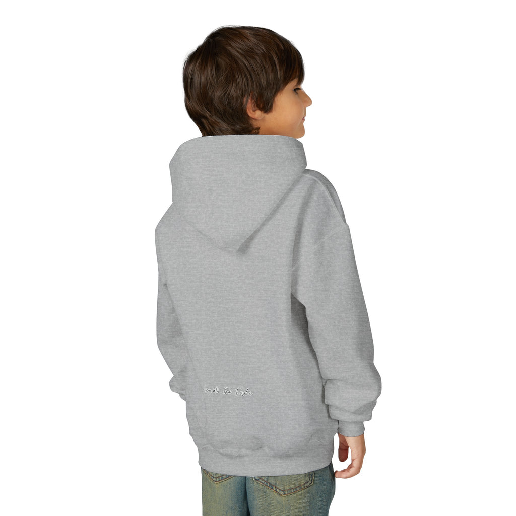Youth Heavy Blend Hooded Sweatshirt with 'Leccato da Fish' Design - Cozy Gift for Teens, Memory Keepsake, Casual Wear, Birthday .