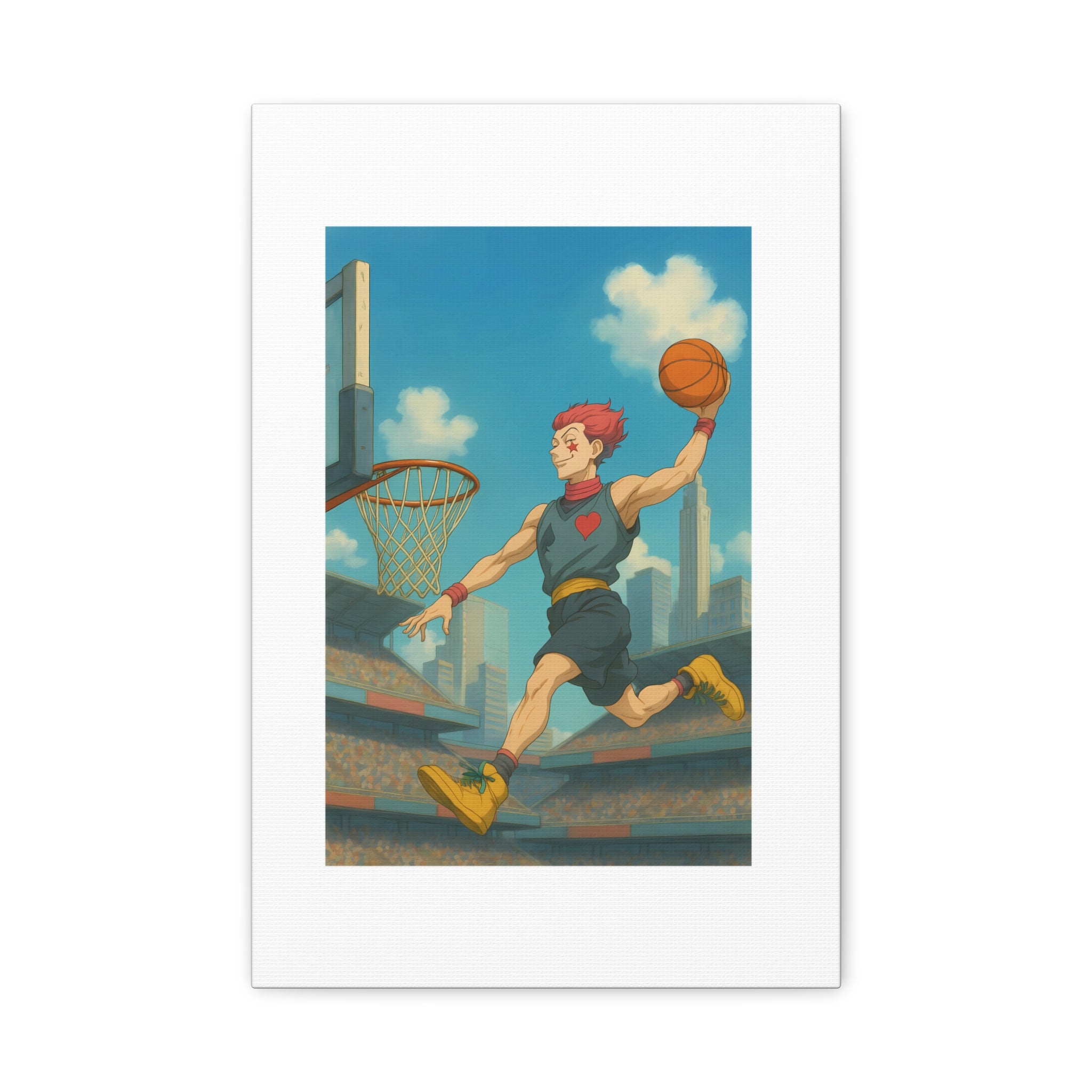 hisoka basketball  Wall Art, Matte Canvas Print, Home Decor, Sports Gift, Athletic Wall Decor, Gym Decoration
