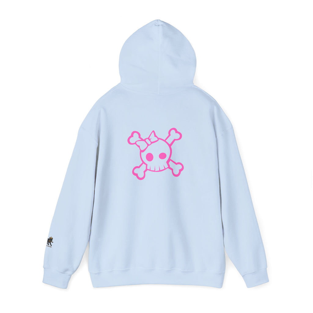 skull pink  Hooded Sweatshirt,