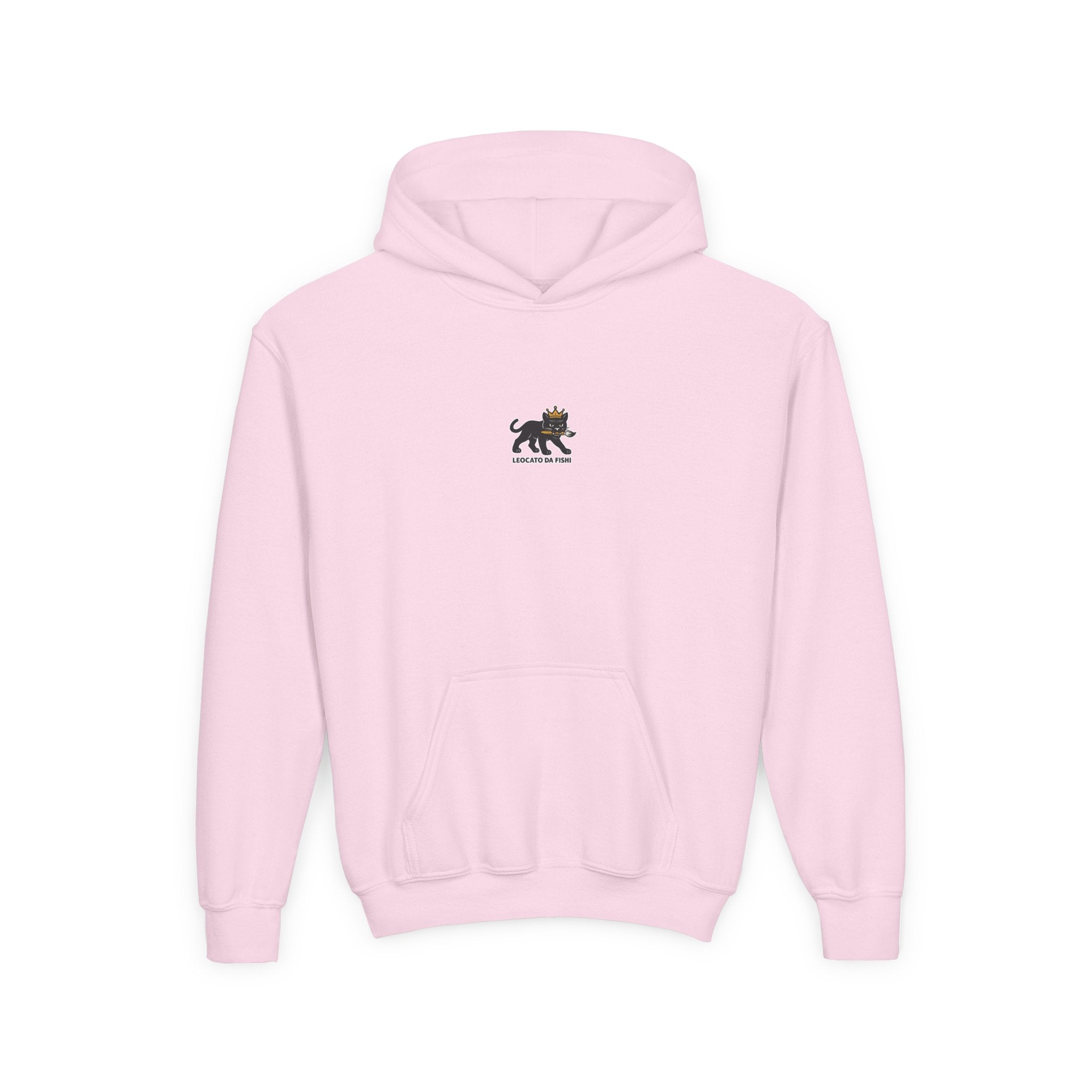 Youth Heavy Blend Hooded Sweatshirt with 'Leccato da Fish' Design - Cozy Gift for Teens, Memory Keepsake, Casual Wear, Birthday .
