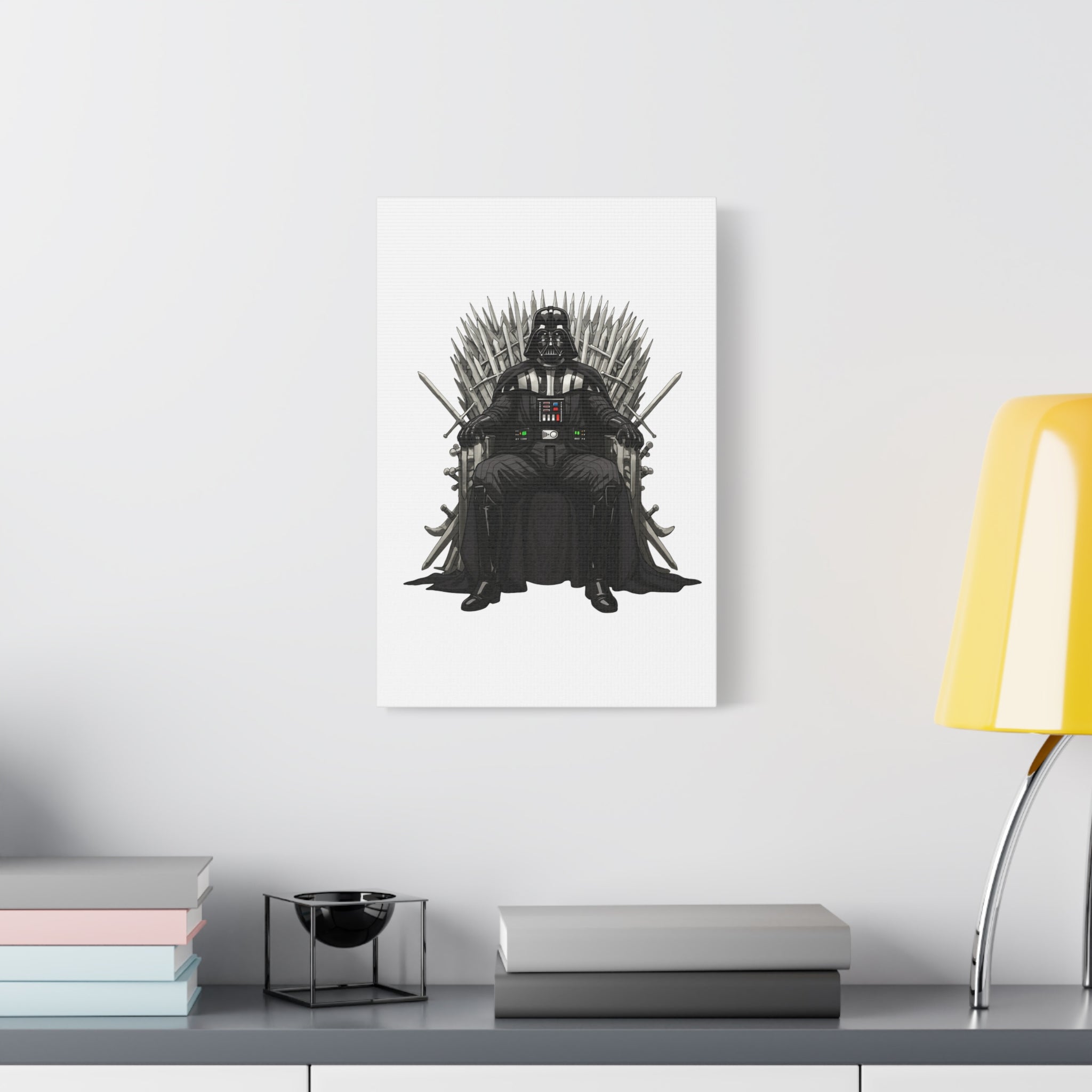 the lord darth vader , thrones of the galaxy   Wall Art, Matte Canvas Print, Home Decor, Sports Gift, Athletic Wall Decor, Gym Decoration