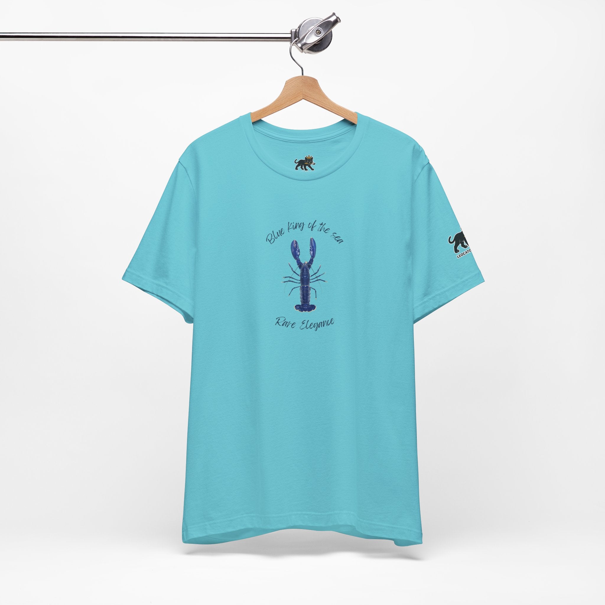 blue king of sea Lobster Graphic Tee, Casual Summer Shirt, Marine Life T-Shirt, Gift for Sea Lovers,  high quality