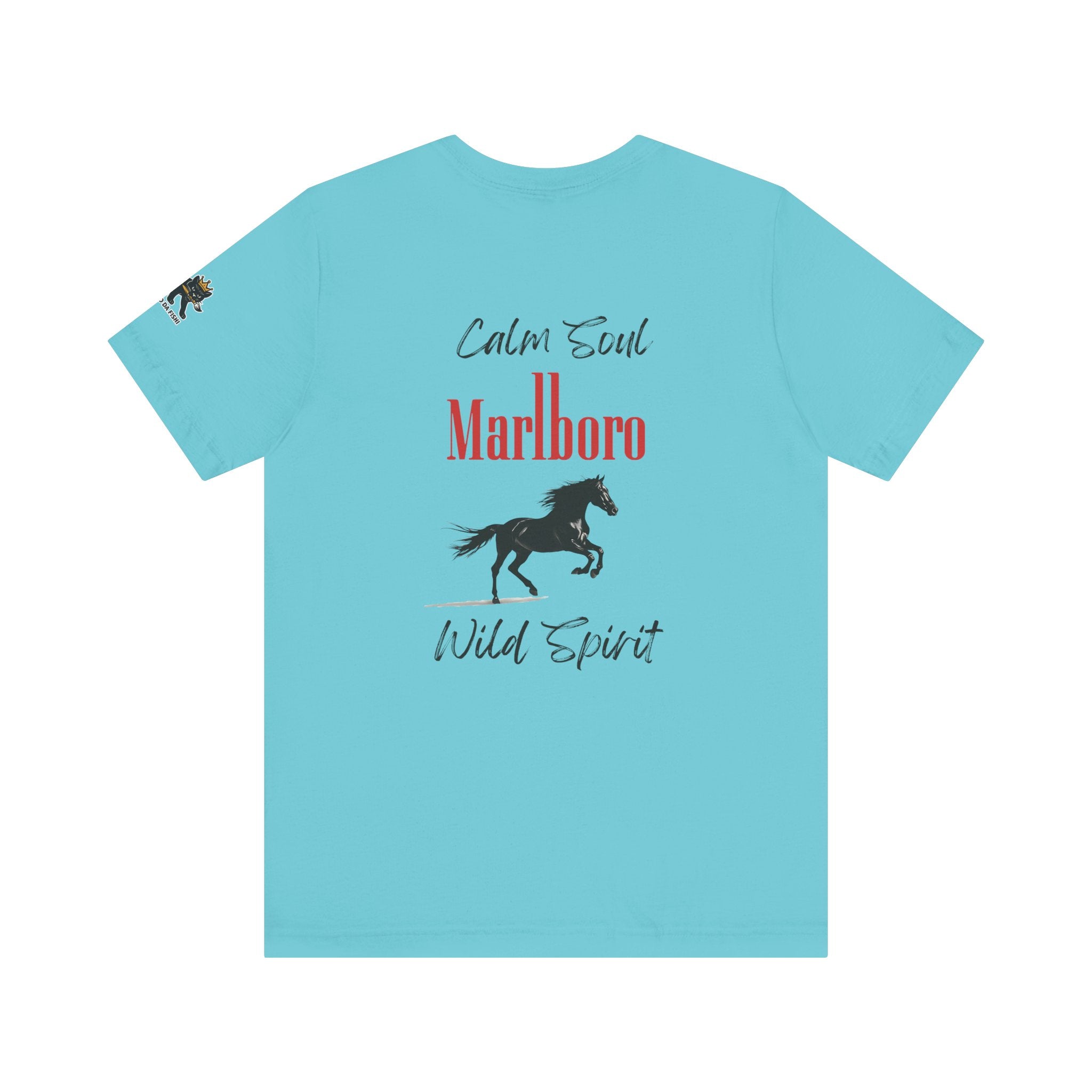 calm soul wild spirit Graphic Tee, Casual Summer Shirt, Marine Life T-Shirt, Gift for Sea Lovers,  high quality