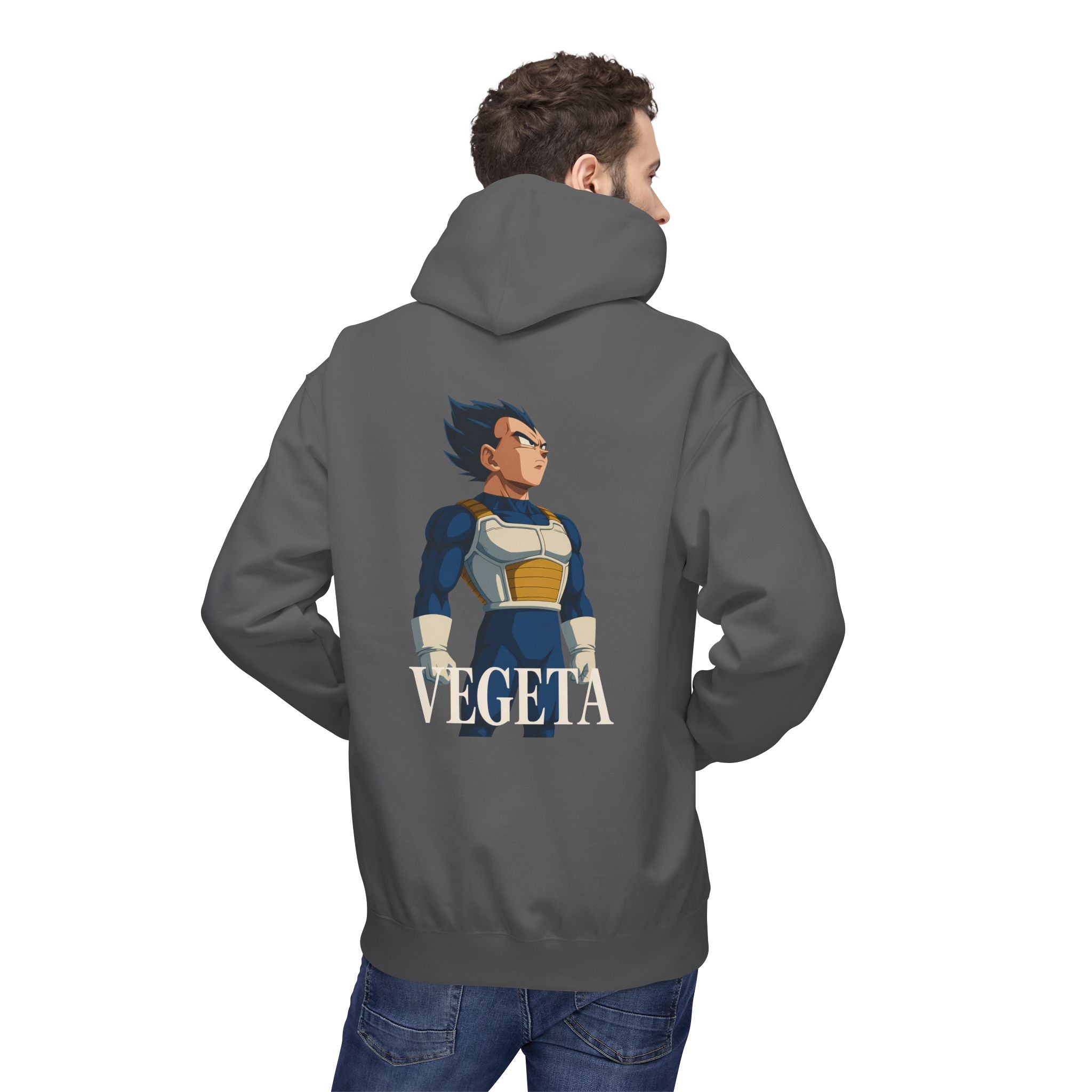 Stylish vegeta Hoodie, Soft Unisex Fleece Sweatshirt, Trendy Anime Apparel, Cosplay Gift for Fans, Comfortable Streetwear