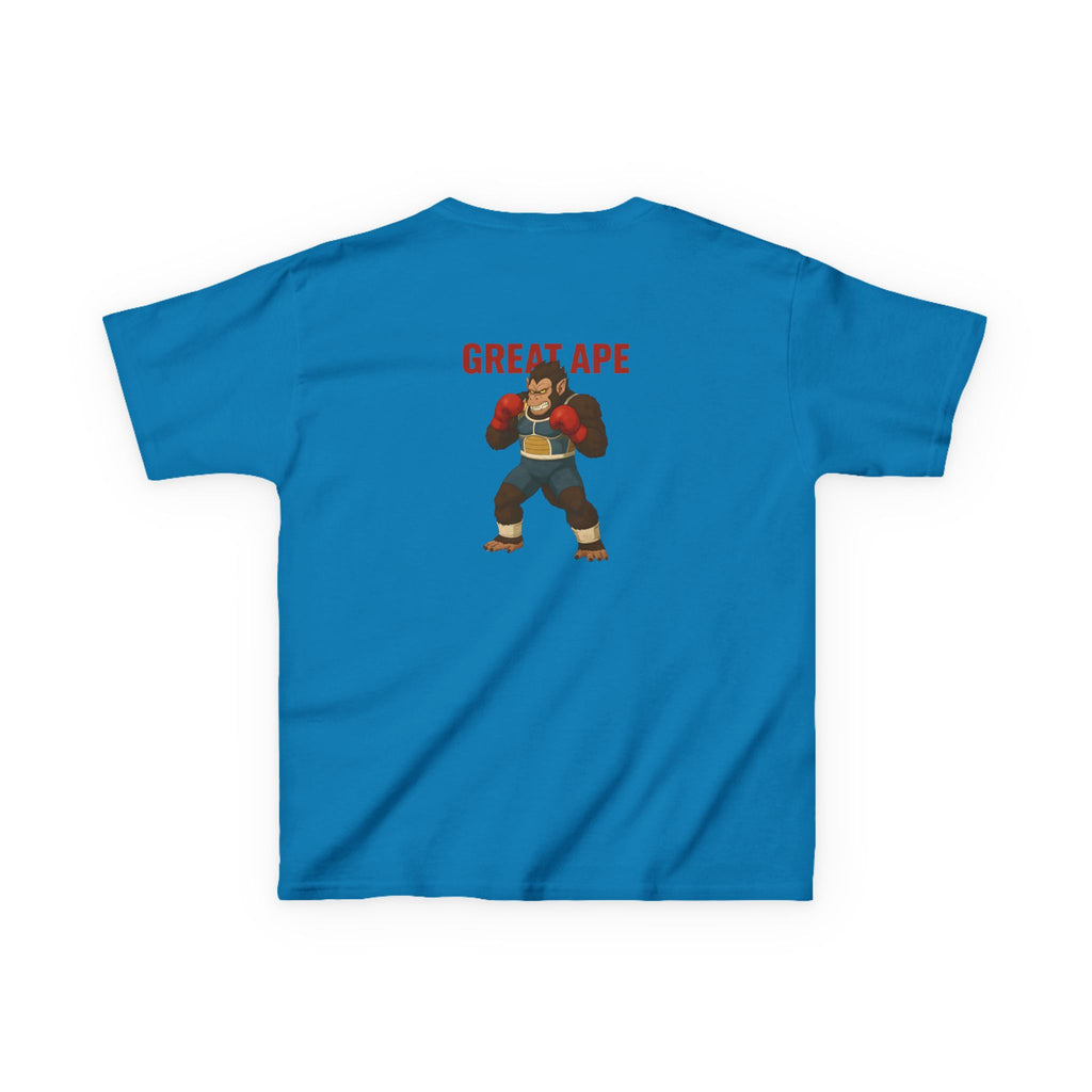 Kids Graphic Tee with Great Ape Design, Fun T-Shirt for Boys Girls, Cartoon Shirt, Birthday Gift, Playtime Apparel