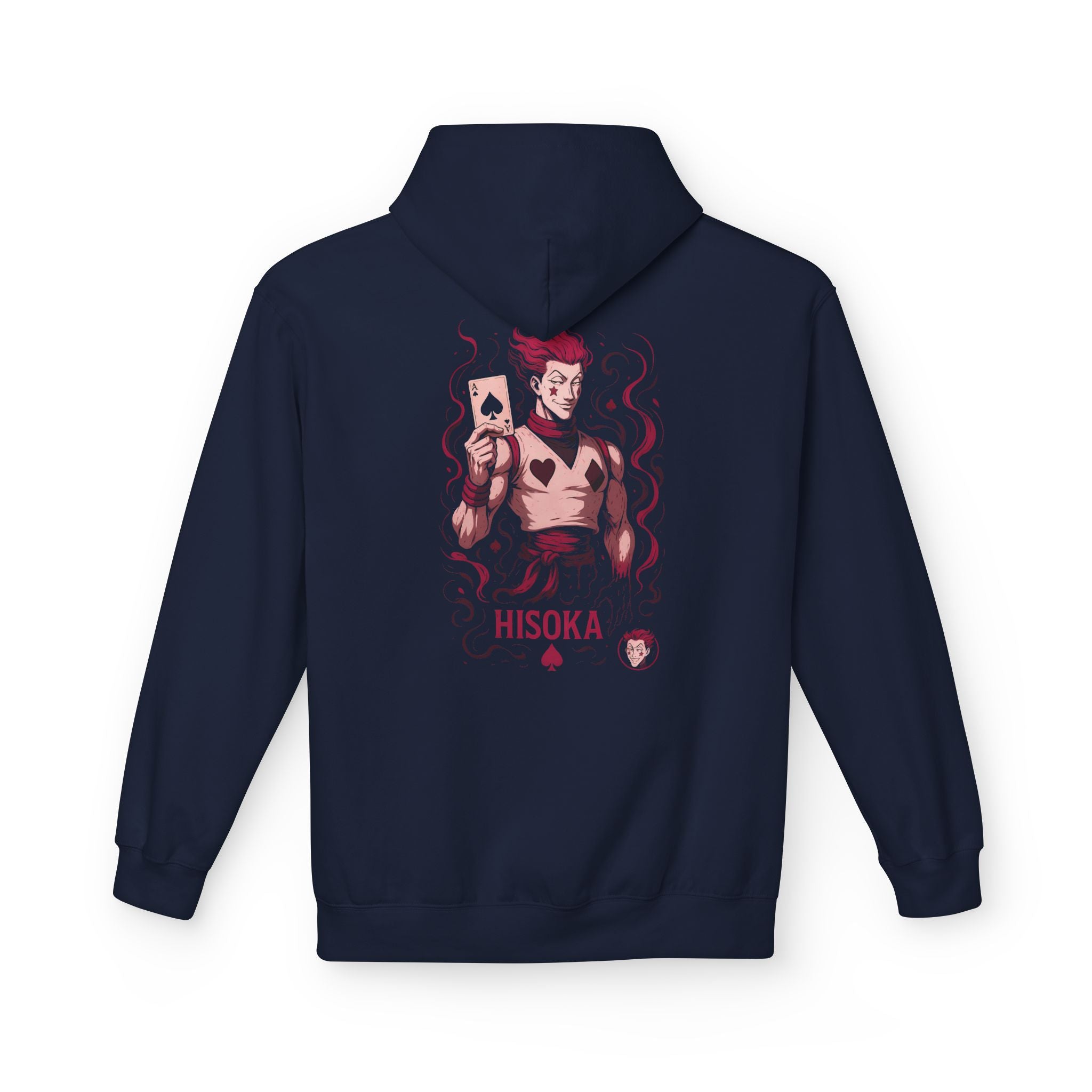 card Hisoka-Inspired Unisex Hoodie, Anime Apparel, Cozy Hoodie for Fans, Gift for Gamers, Stylish Streetwear