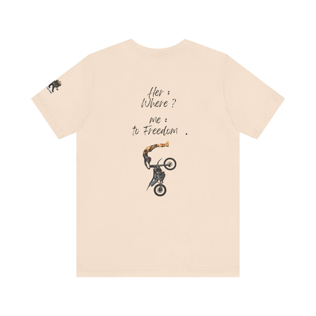 her where ? me to freedom Graphic Tee, Casual Summer Shirt, Marine Life T-Shirt, Gift for Sea Lovers,  high quality