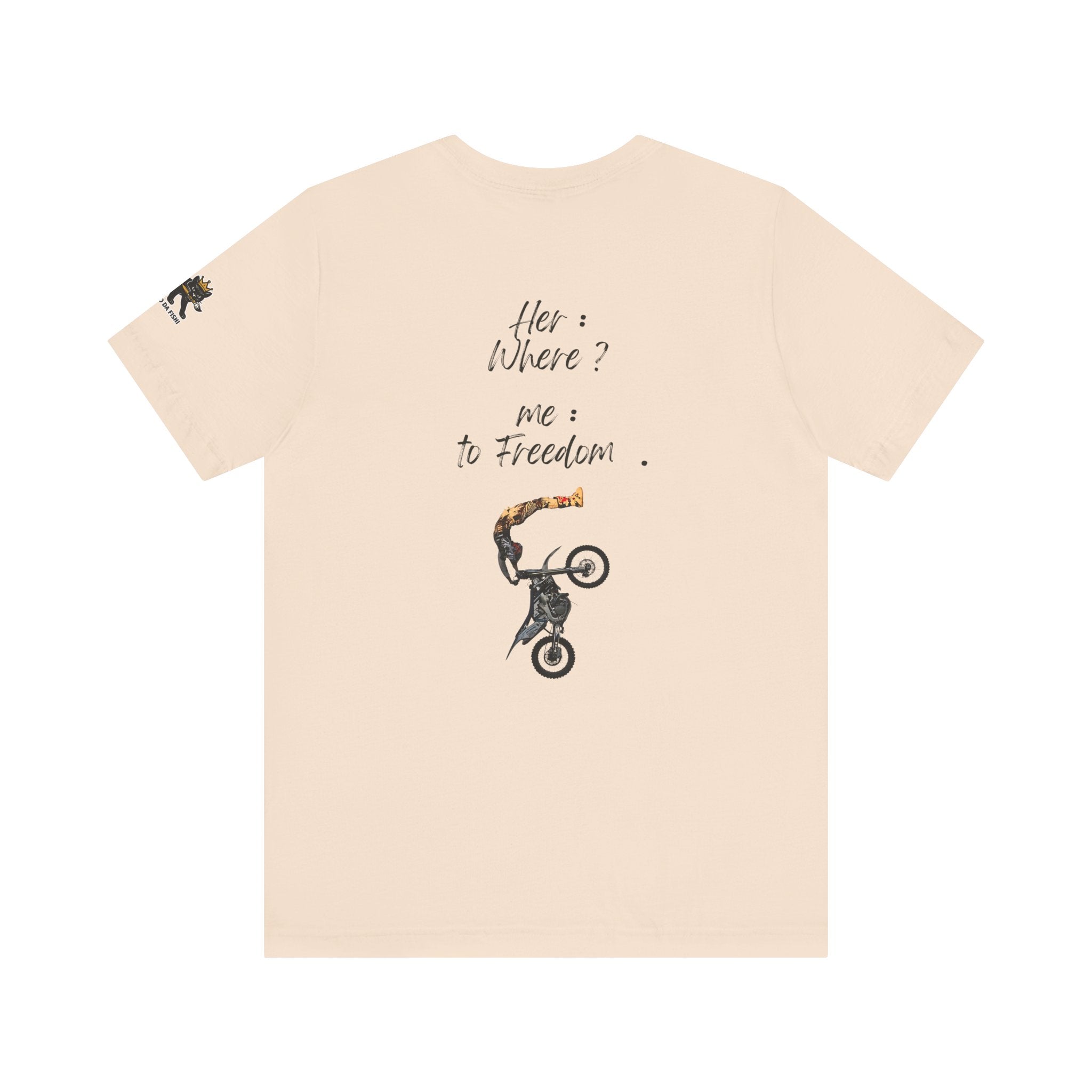 her where ? me to freedom Graphic Tee, Casual Summer Shirt, Marine Life T-Shirt, Gift for Sea Lovers,  high quality