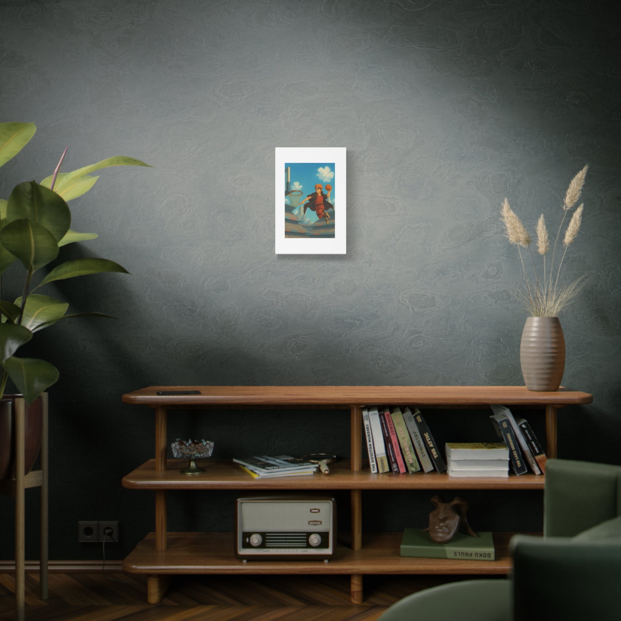 pain Basketball Wall Art, Matte Canvas Print, Home Decor, Sports Gift, Athletic Wall Decor, Gym Decoration