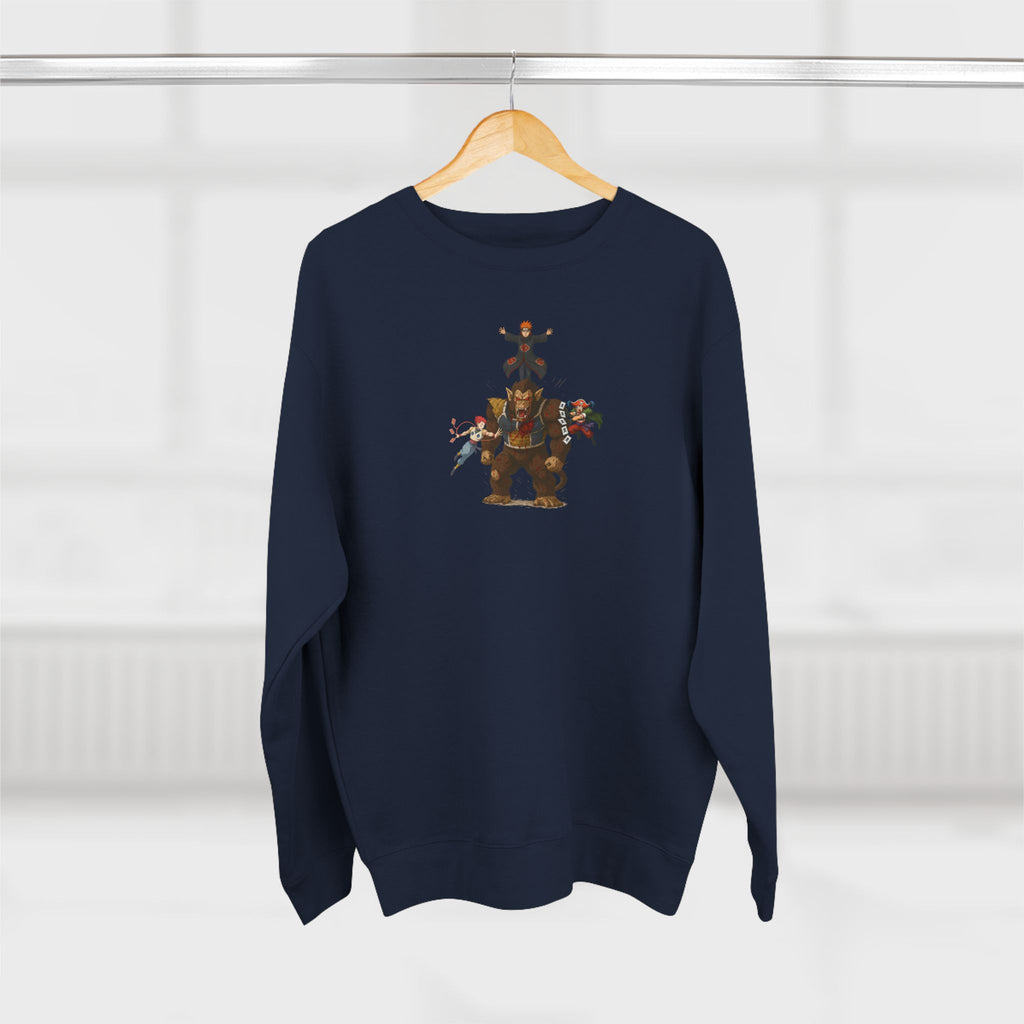 big fight Unisex Cartoon Sweatshirt with Fun Character Design, Graphic Sweatshirt for Fans, Cozy Gift for Birthdays, Casual Wear, Unique Apparel
