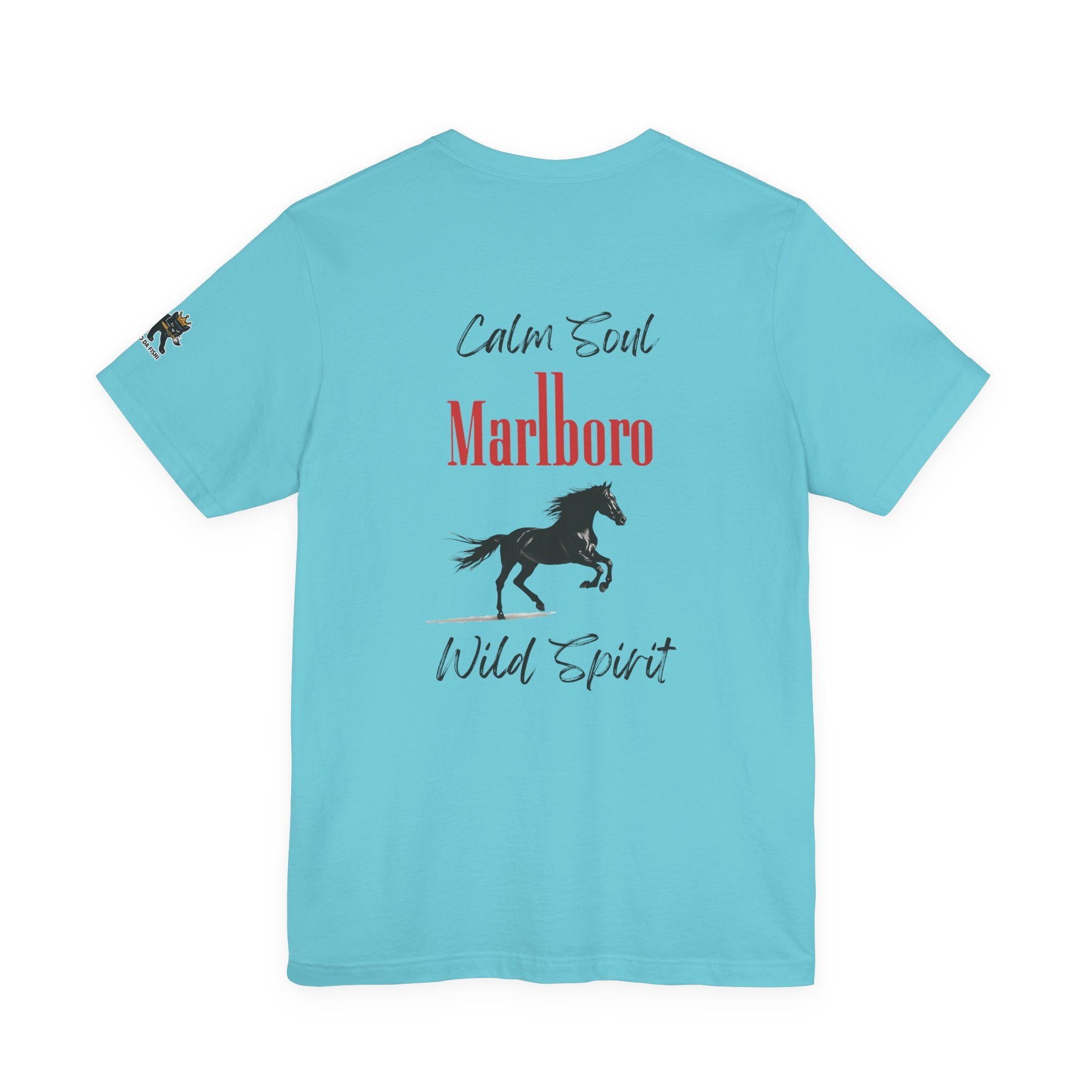 calm soul wild spirit Graphic Tee, Casual Summer Shirt, Marine Life T-Shirt, Gift for Sea Lovers,  high quality
