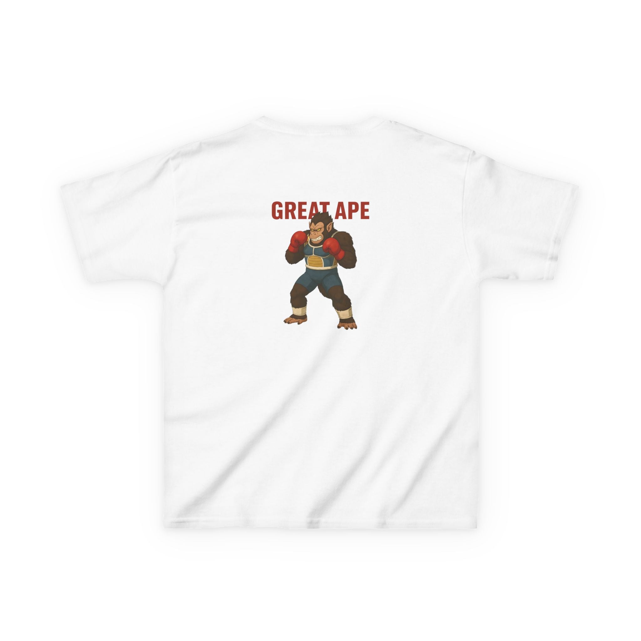 Kids Graphic Tee with Great Ape Design, Fun T-Shirt for Boys Girls, Cartoon Shirt, Birthday Gift, Playtime Apparel