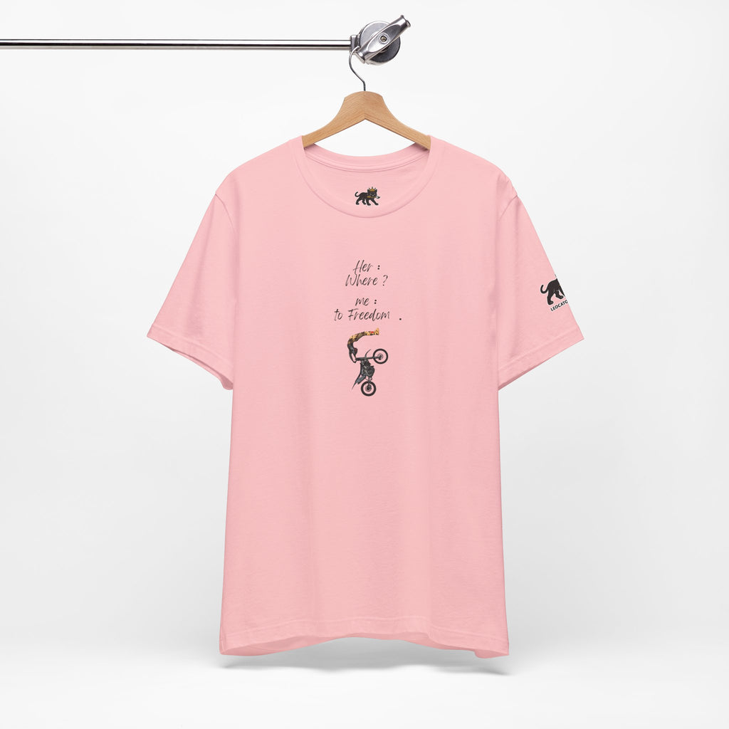 her where ? me to freedom Graphic Tee, Casual Summer Shirt, Marine Life T-Shirt, Gift for Sea Lovers,  high quality