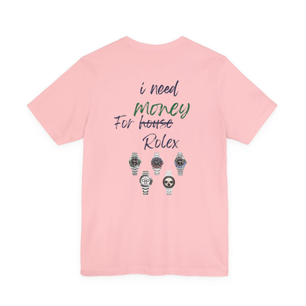 i need money for rolex  Graphic Tee, Casual Summer Shirt, Marine Life T-Shirt, Gift for Sea Lovers,  high quality