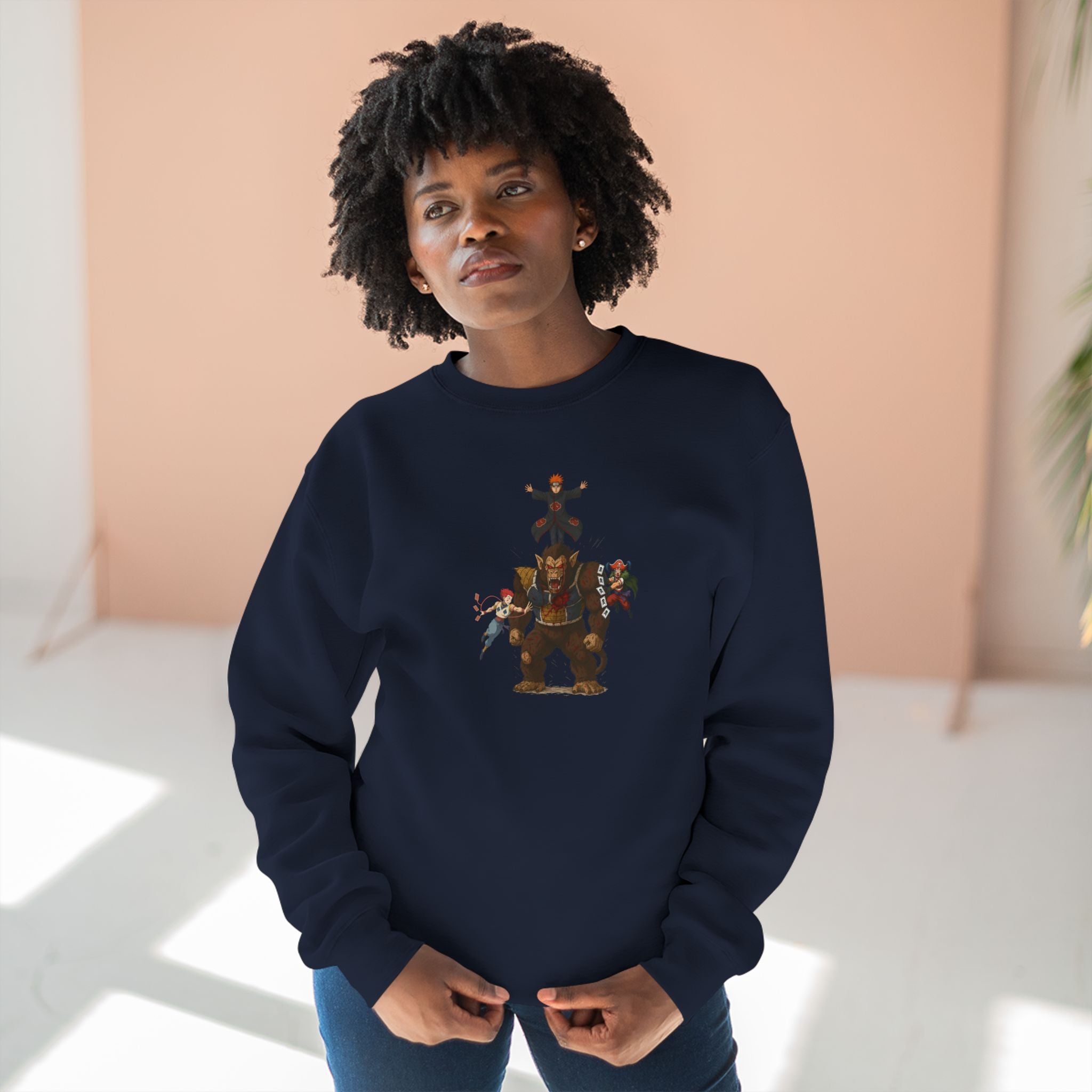 big fight Unisex Cartoon Sweatshirt with Fun Character Design, Graphic Sweatshirt for Fans, Cozy Gift for Birthdays, Casual Wear, Unique Apparel