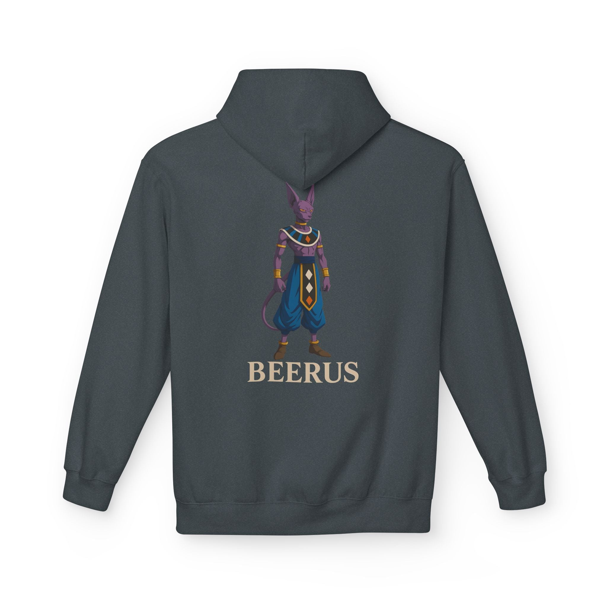 Stylish beerus Hoodie, Soft Unisex Fleece Sweatshirt, Trendy Anime Apparel, Cosplay Gift for Fans, Comfortable Streetwear