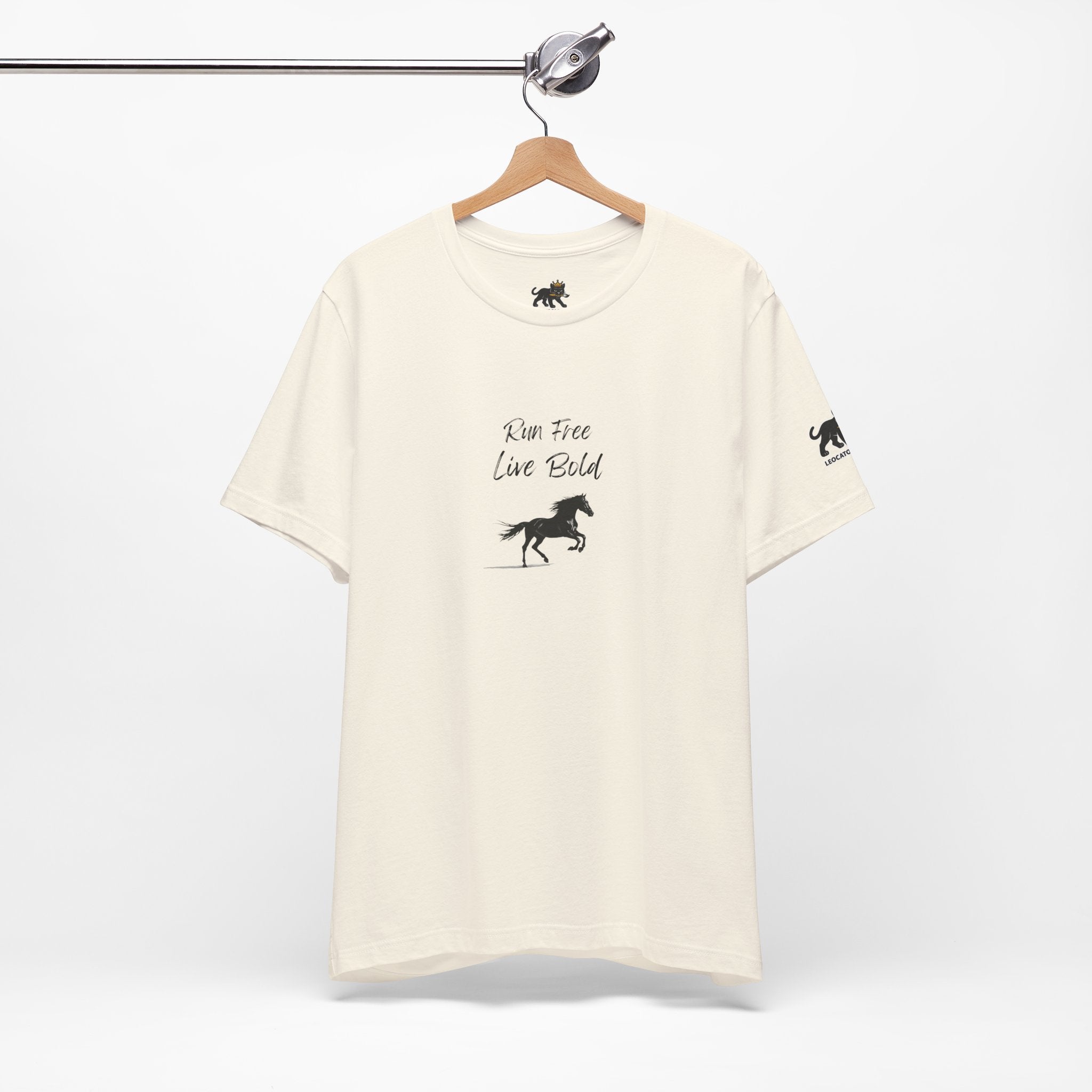 run free live bold Graphic Tee, Casual Summer Shirt, Marine Life T-Shirt, Gift for Sea Lovers,  high quality