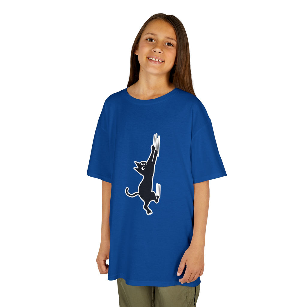 Playful Cat Kids Tee - Cute Cotton T-Shirt,