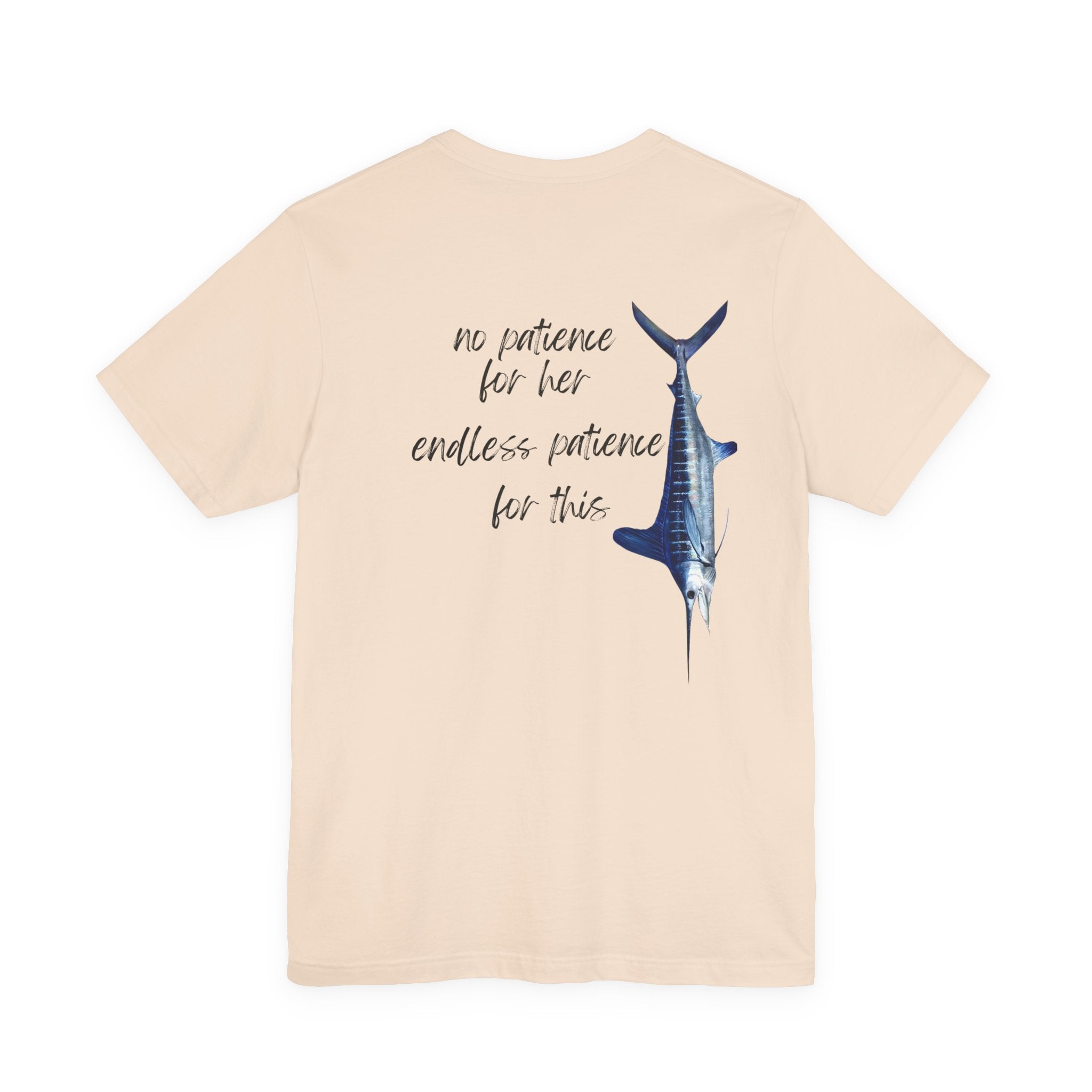 No patience for her, endless patience for this Graphic Tee, Casual Summer Shirt, Marine Life T-Shirt, Gift for Sea Lovers,  high quality