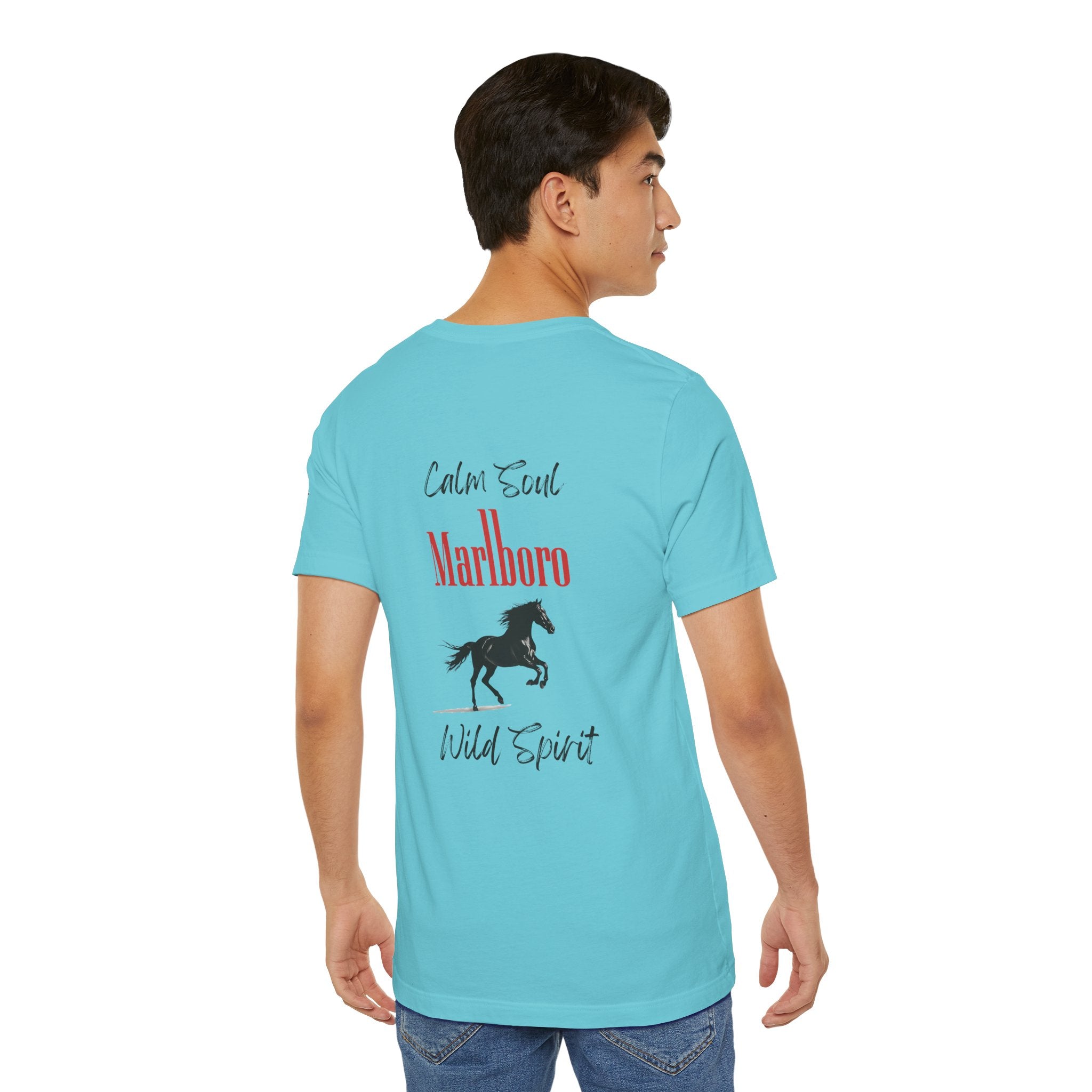 calm soul wild spirit Graphic Tee, Casual Summer Shirt, Marine Life T-Shirt, Gift for Sea Lovers,  high quality