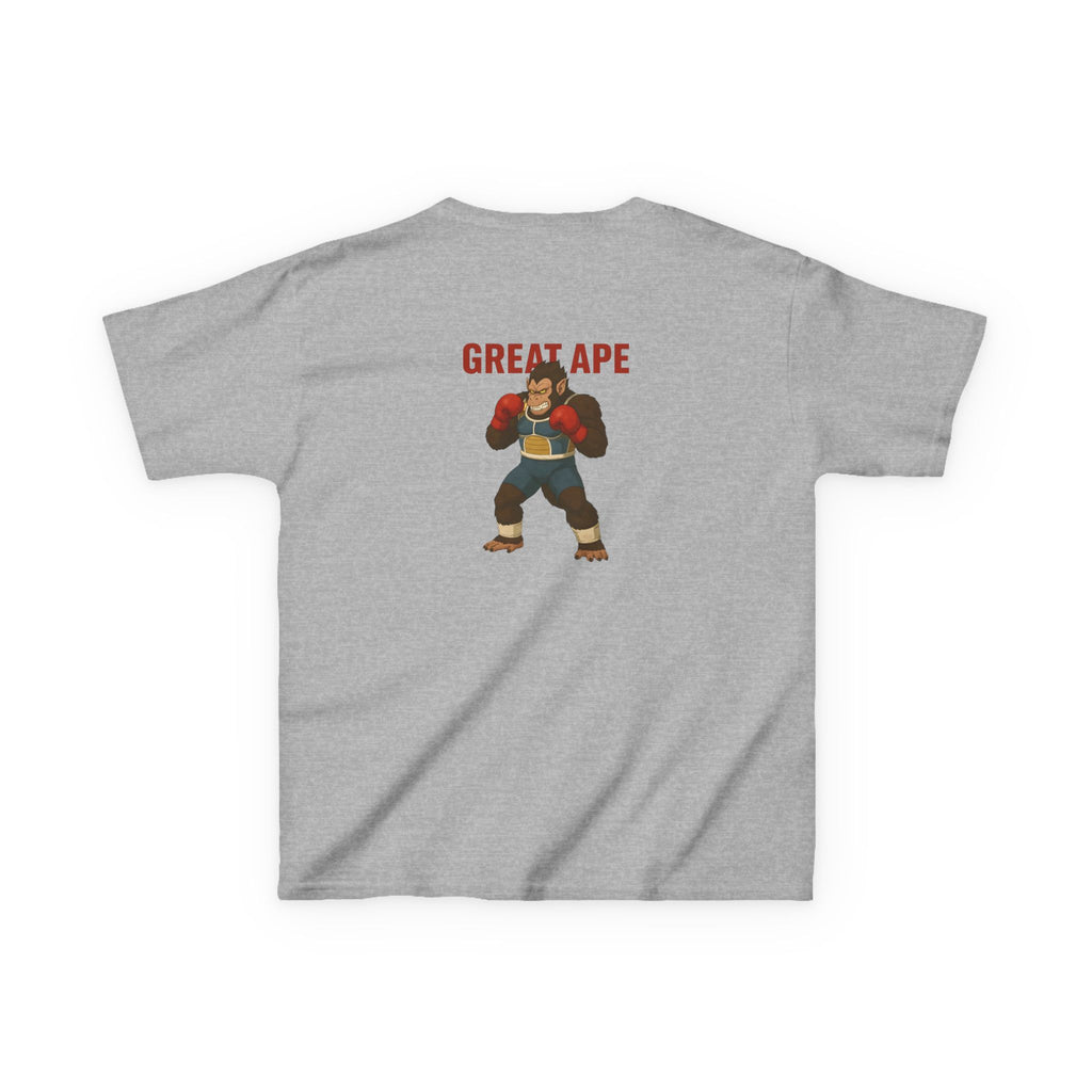 Kids Graphic Tee with Great Ape Design, Fun T-Shirt for Boys Girls, Cartoon Shirt, Birthday Gift, Playtime Apparel