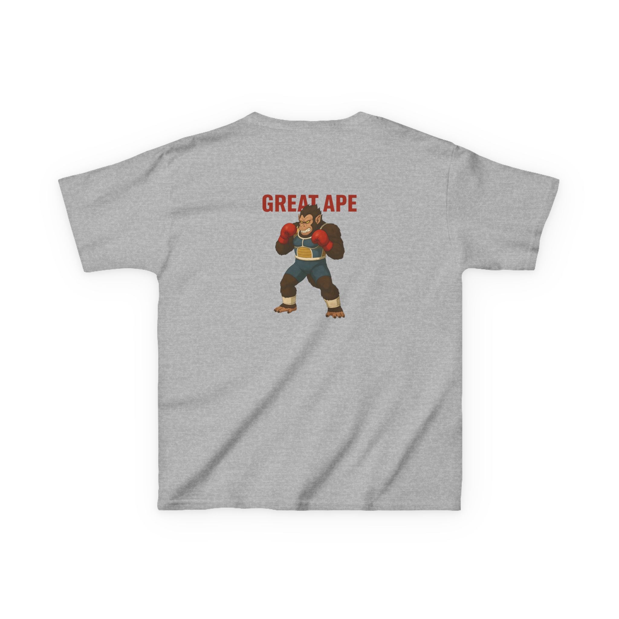 Kids Graphic Tee with Great Ape Design, Fun T-Shirt for Boys Girls, Cartoon Shirt, Birthday Gift, Playtime Apparel