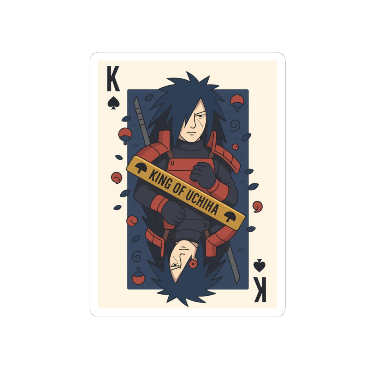 madara the king  Character Kiss-Cut Stickers | Laptop, Decor, Gift, Naruto, Pain, Custom Stickers
