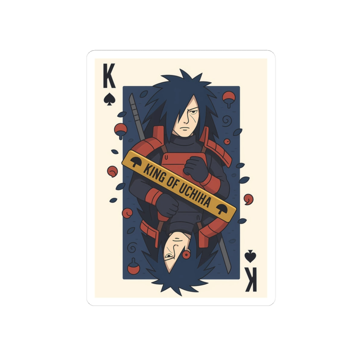 madara the king  Character Kiss-Cut Stickers | Laptop, Decor, Gift, Naruto, Pain, Custom Stickers