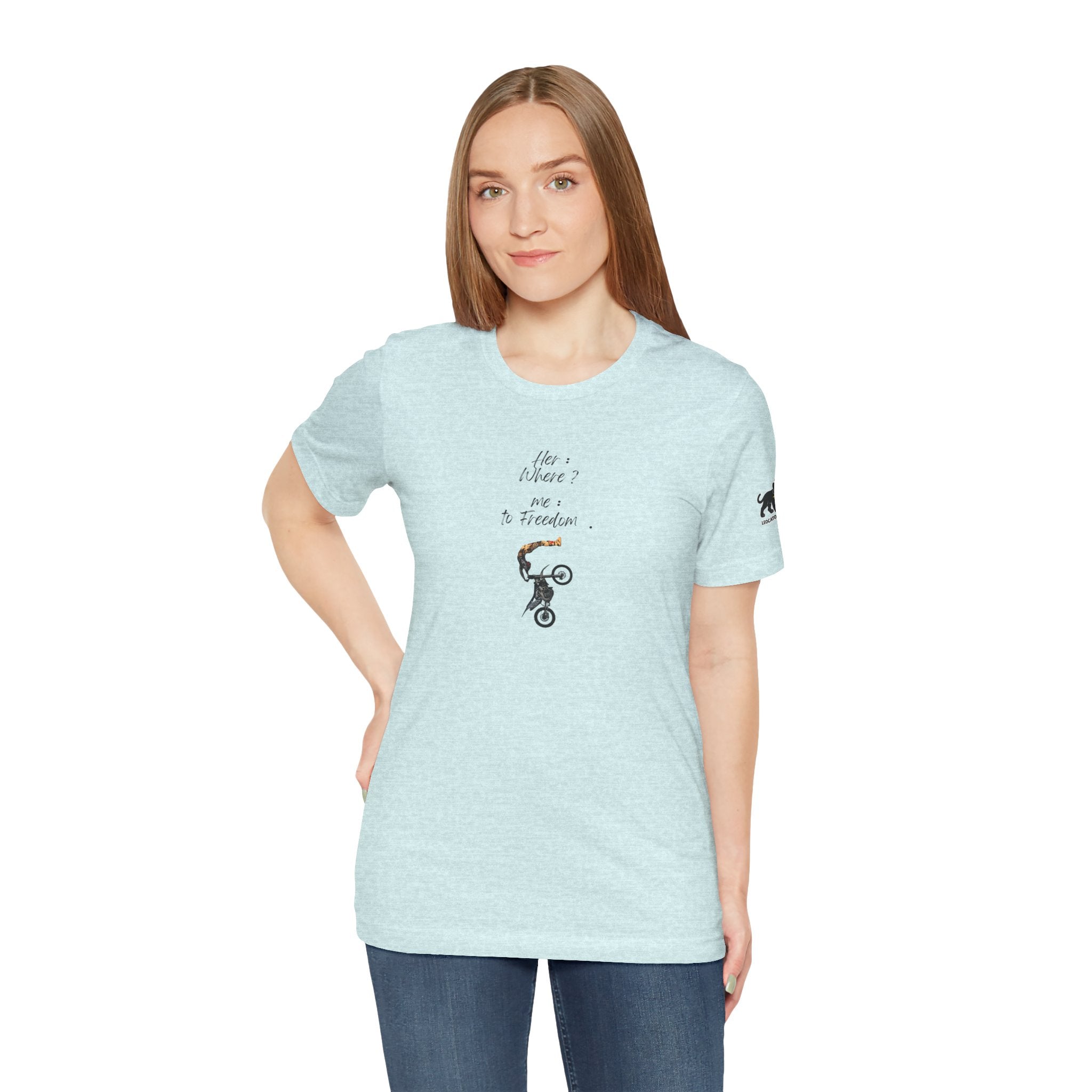 her where ? me to freedom Graphic Tee, Casual Summer Shirt, Marine Life T-Shirt, Gift for Sea Lovers,  high quality