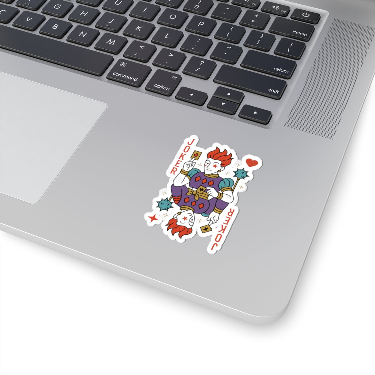 hisoka the joker  Character Kiss-Cut Stickers | Laptop, Decor, Gift, Naruto, Pain, Custom Stickers