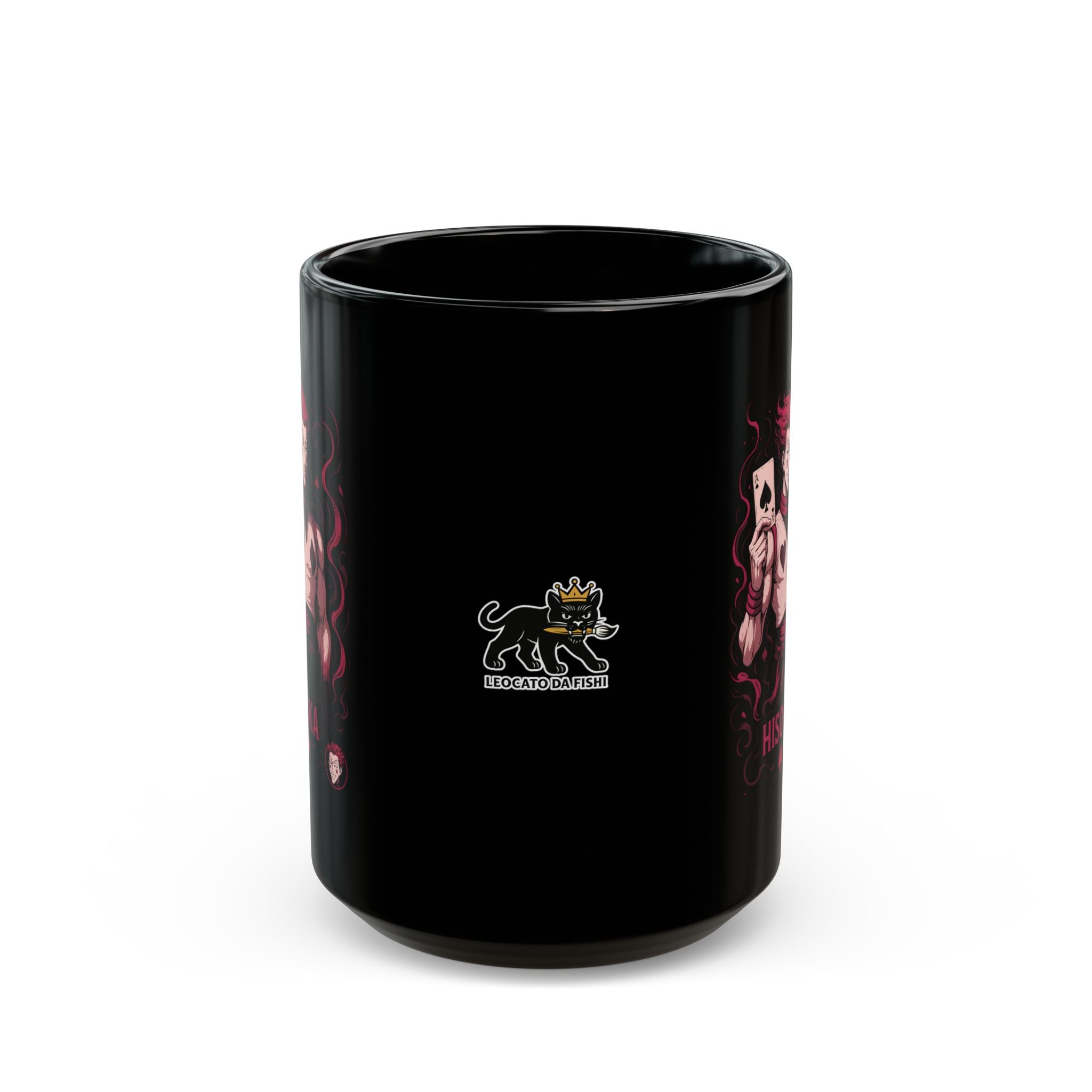 hisoka Black Mug, Anime Coffee Cup, Gift for Gamers, Collectible Mug, Unique Ceramic Drinkware