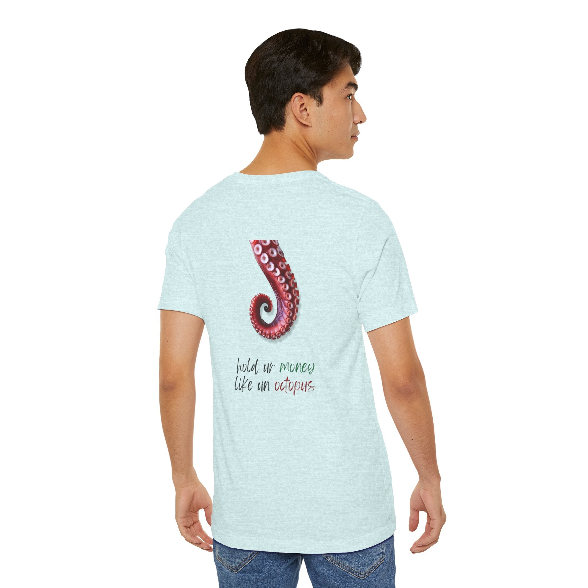 hold ur money like an octopus  Graphic Tee, Casual Summer Shirt, Marine Life T-Shirt, Gift for Sea Lovers,  high quality