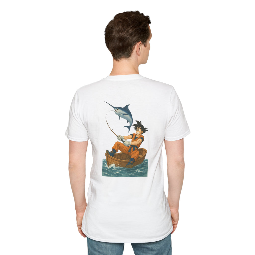 Fishing goku Unisex T-Shirt, Casual Wear, Gift for Fishermen, Outdoor Adventure Shirt, Summer Apparel, Fishing Enthusiast Tee